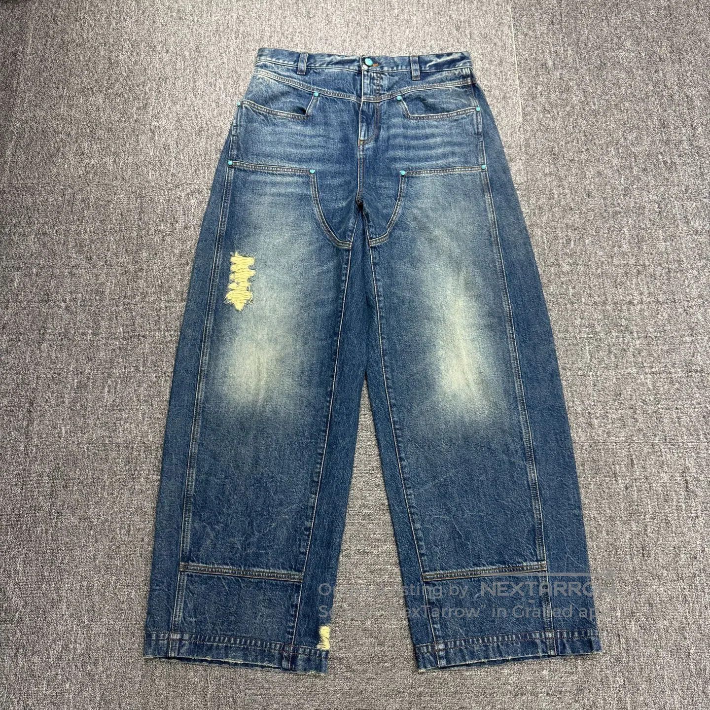 Louis Vuitton Louis Vuitton Phil Fong's turquoise jeans| Size US 32 / EU 48 - 1 Thumbnail