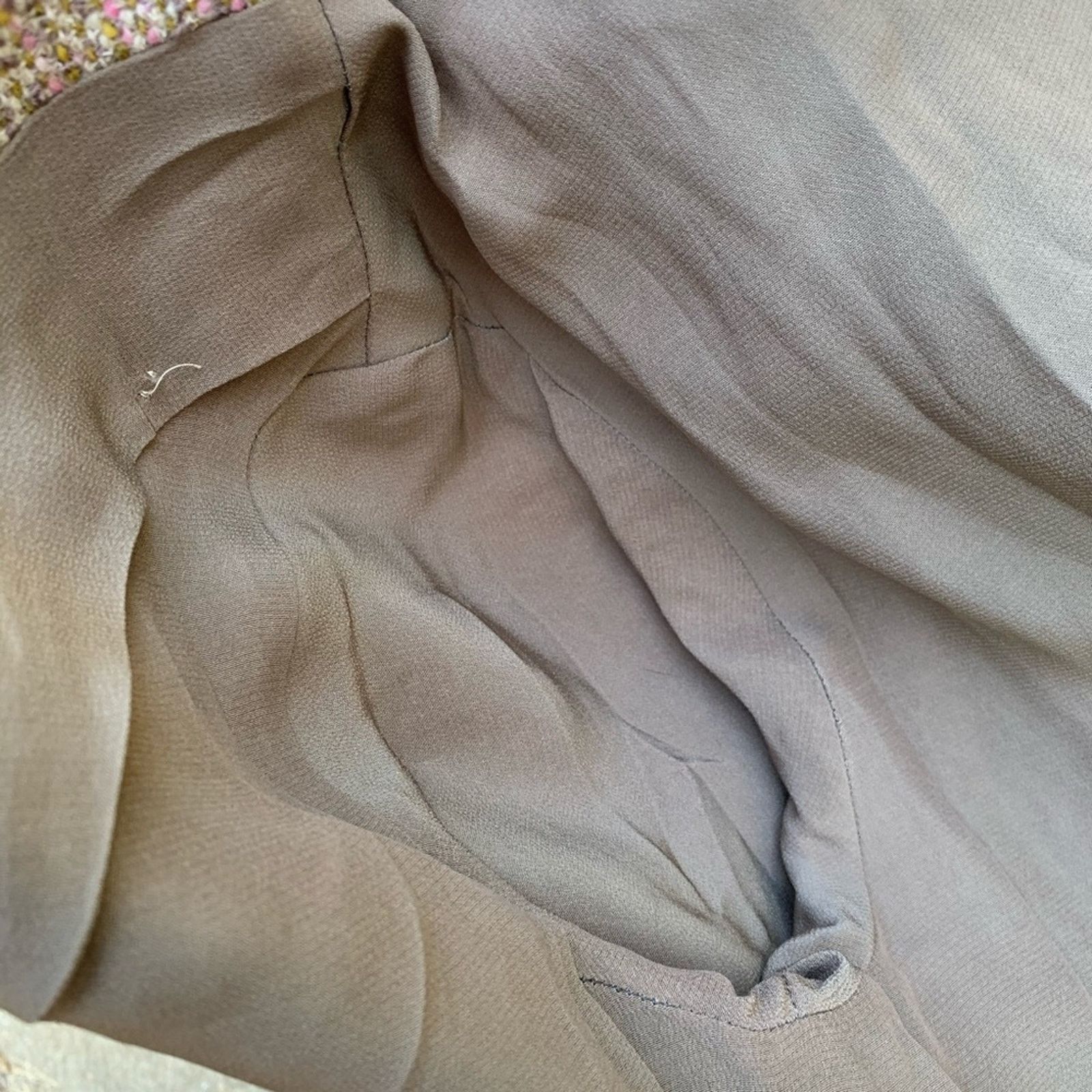Vintage Vintage Lilli Ann Paris open front tan wool jacket LARGE? Size L / US 10 / IT 46 - 6 Thumbnail