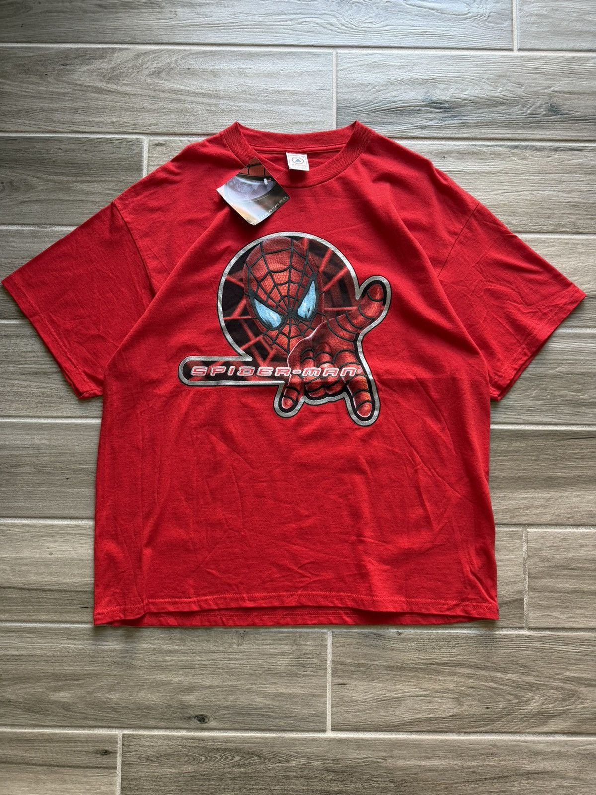 Vintage 2002 NWT Spider-Man Movie Promo T-Shirt Size XL