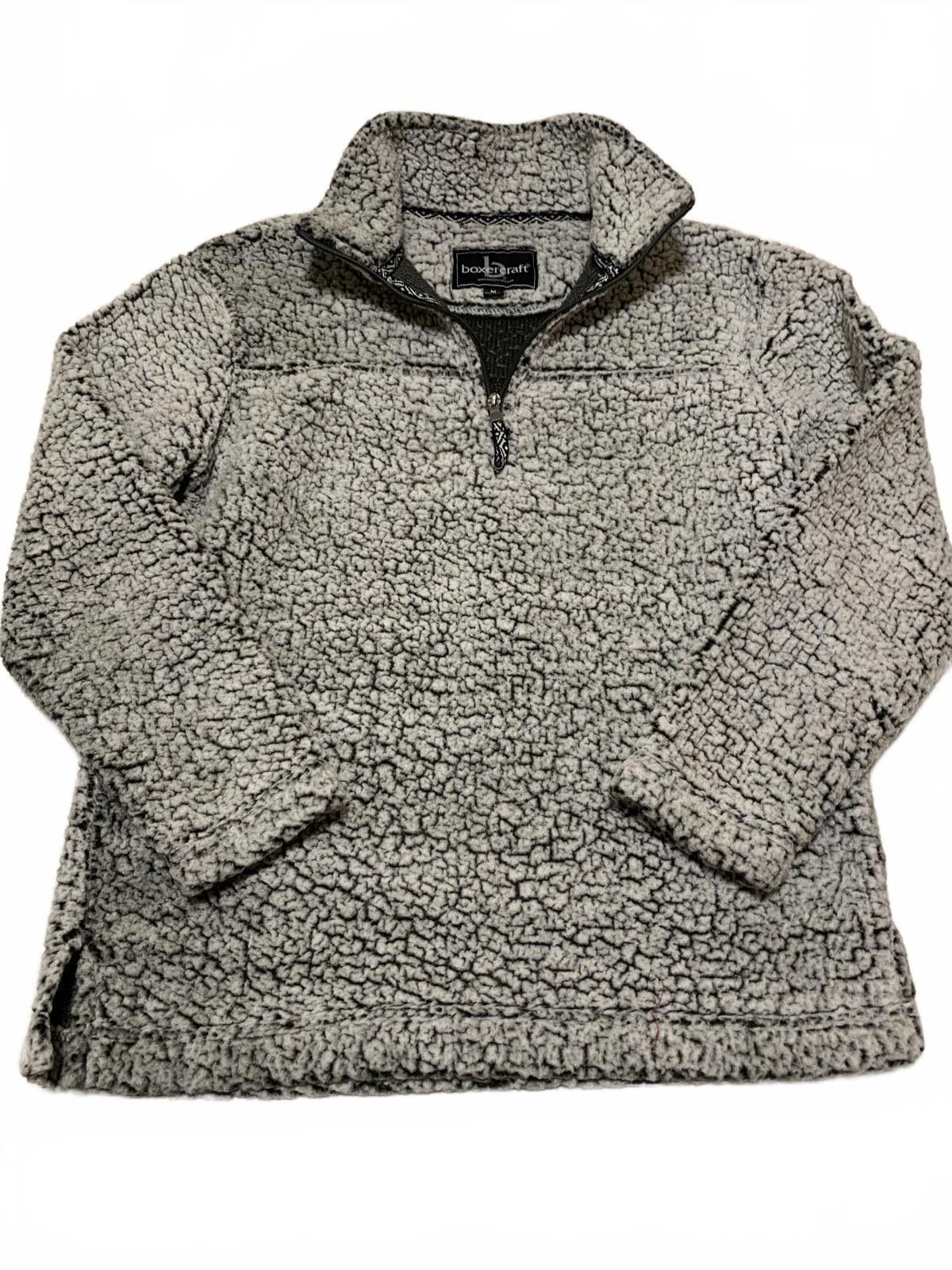 Other Boxercraft Men's M Gray Sherpa Fleece Quarter-Zip Size US M / EU 48-50 / 2 - 1 Thumbnail