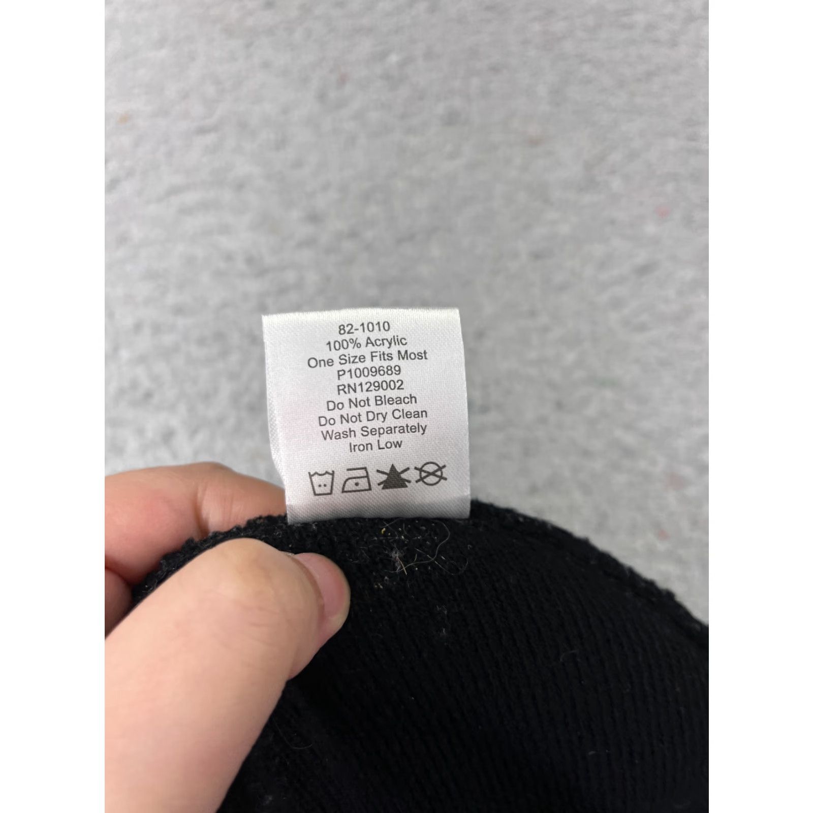 Vintage Otto Beanie Adult One Size Black Knit Embroidered Acrylic Toque Vernal Utah Size ONE SIZE - 8 Thumbnail