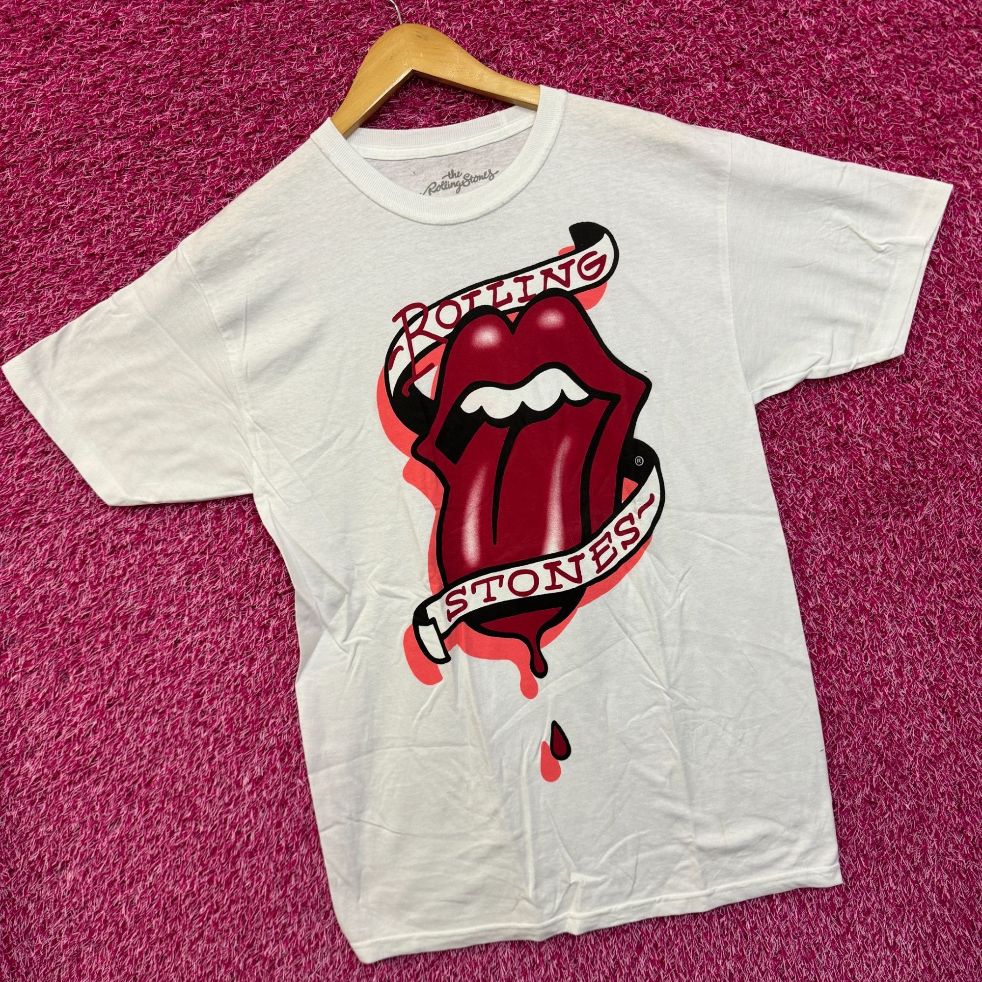 The Rolling Stones The Rolling Stones Bleeding Hot Lips Tattoo Rock Band Tee M Size US M / EU 48-50 / 2 - 3 Thumbnail