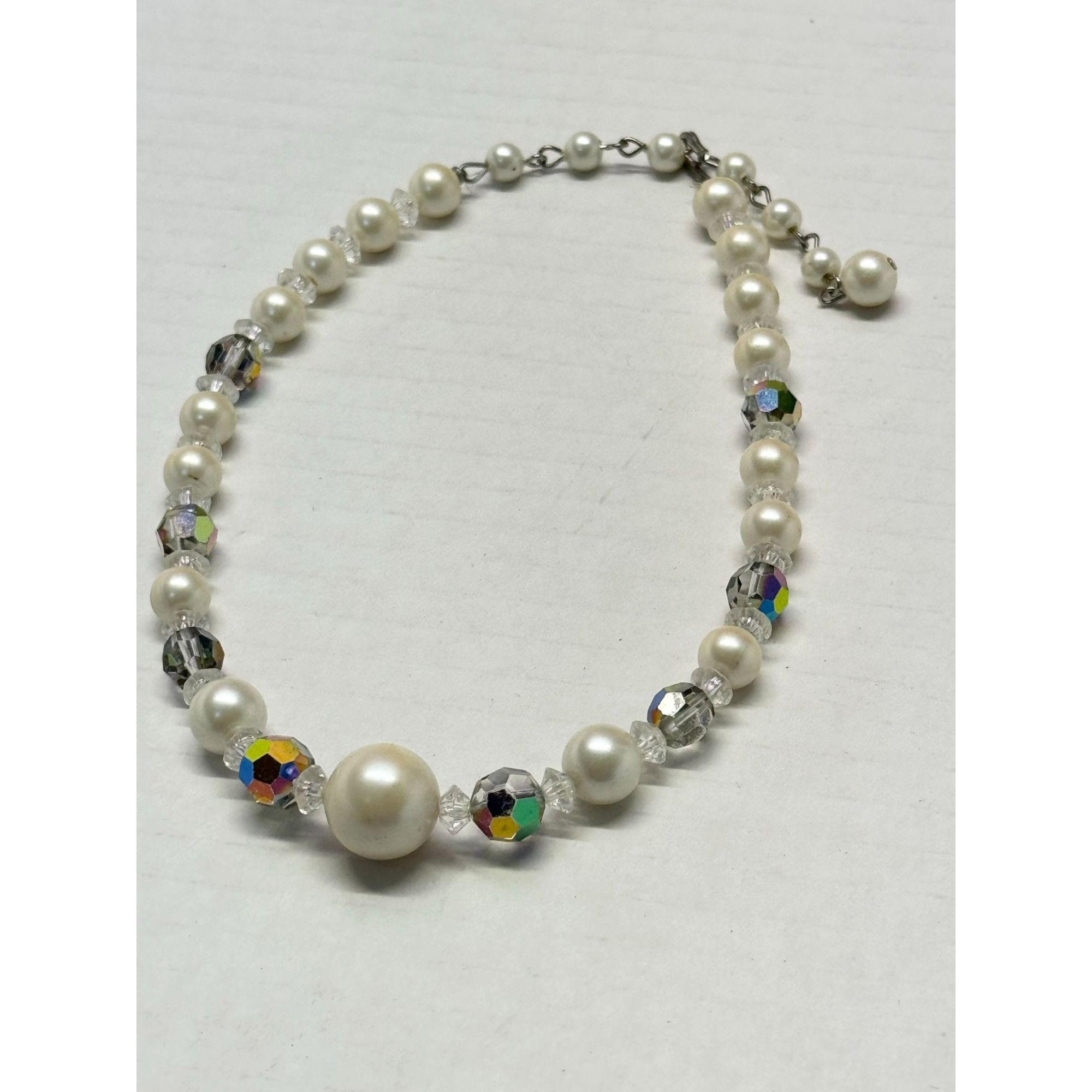 Vintage Vintage crystal pearl beaded necklace Size ONE SIZE - 2 Thumbnail