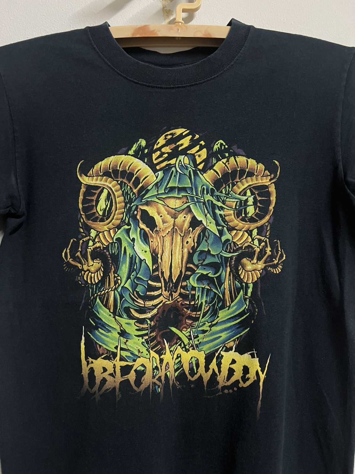 Band Tees Job For A Cowboy Skull Metal Graphic Tee Black S Size US S / EU 44-46 / 1 - 1 Thumbnail