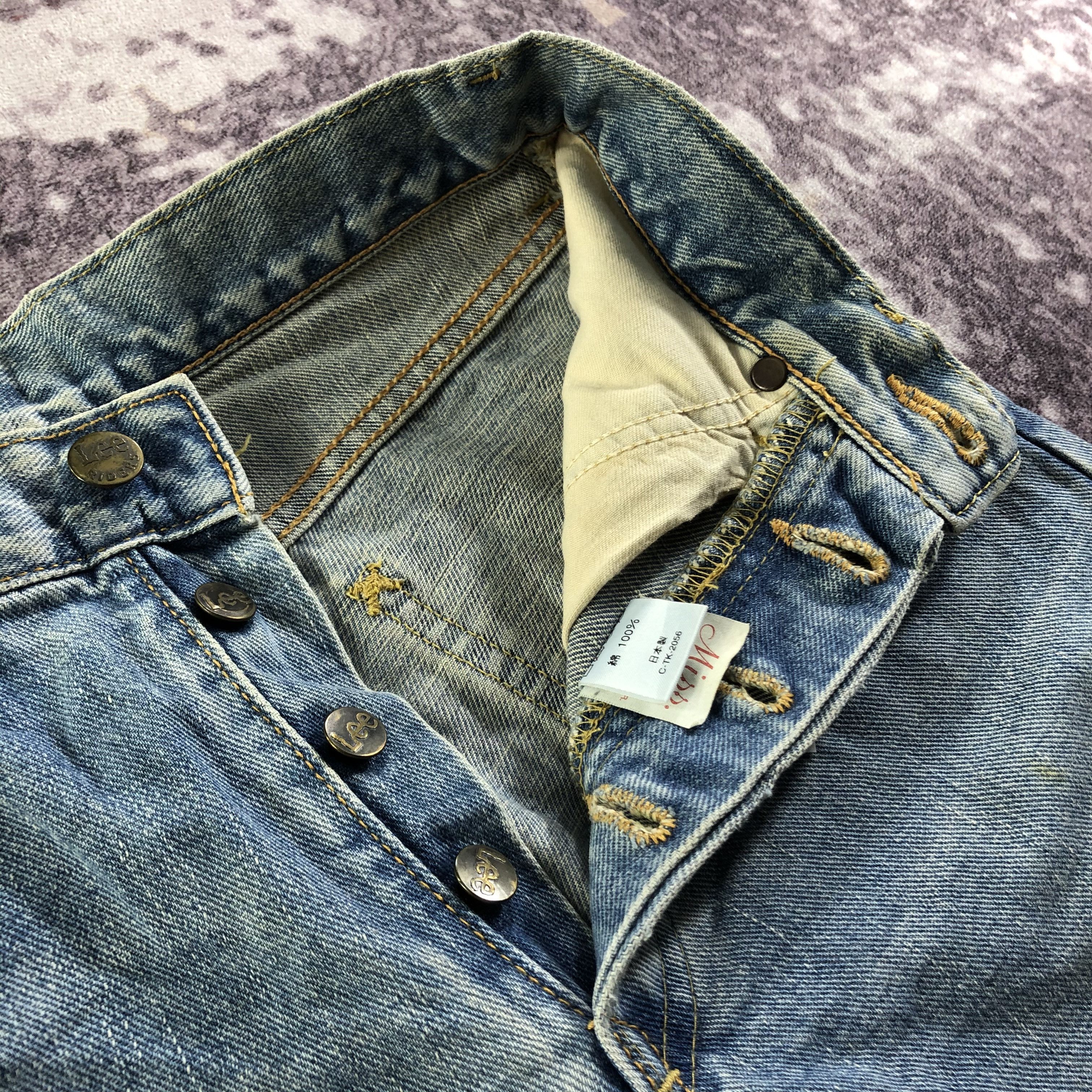 Lee × Vintage Vintage 90s High Waist Miss Lee Selvedge Jeans-JM3635 Size 26" / US 2 / IT 38 - 7 Thumbnail