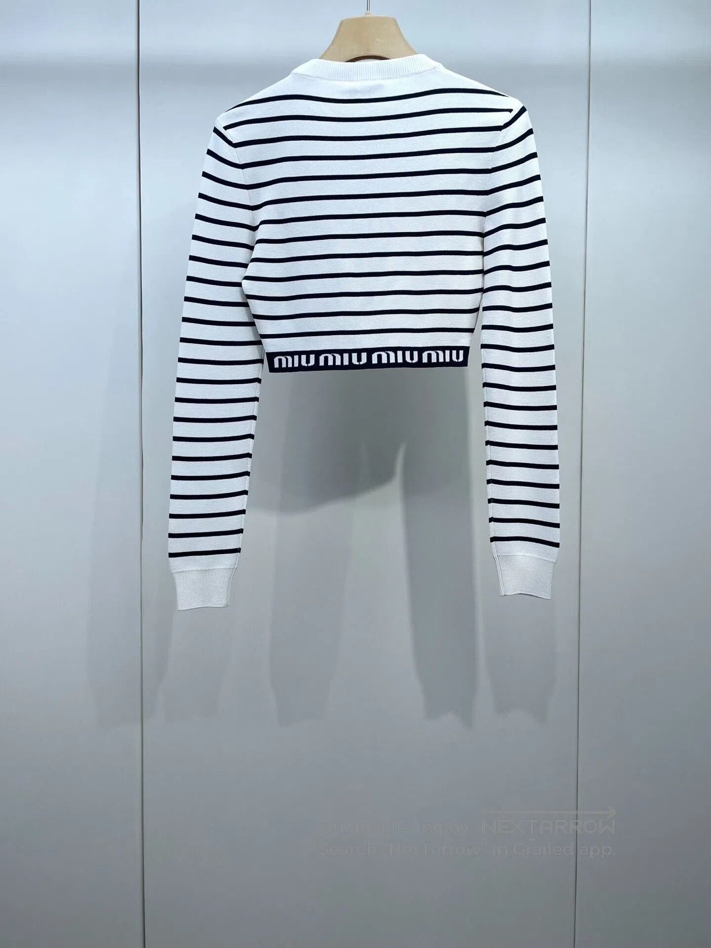 Miu Miu Miu Miu Striped Short Letter Knit. Size S / US 4 / IT 40 - 2 Thumbnail