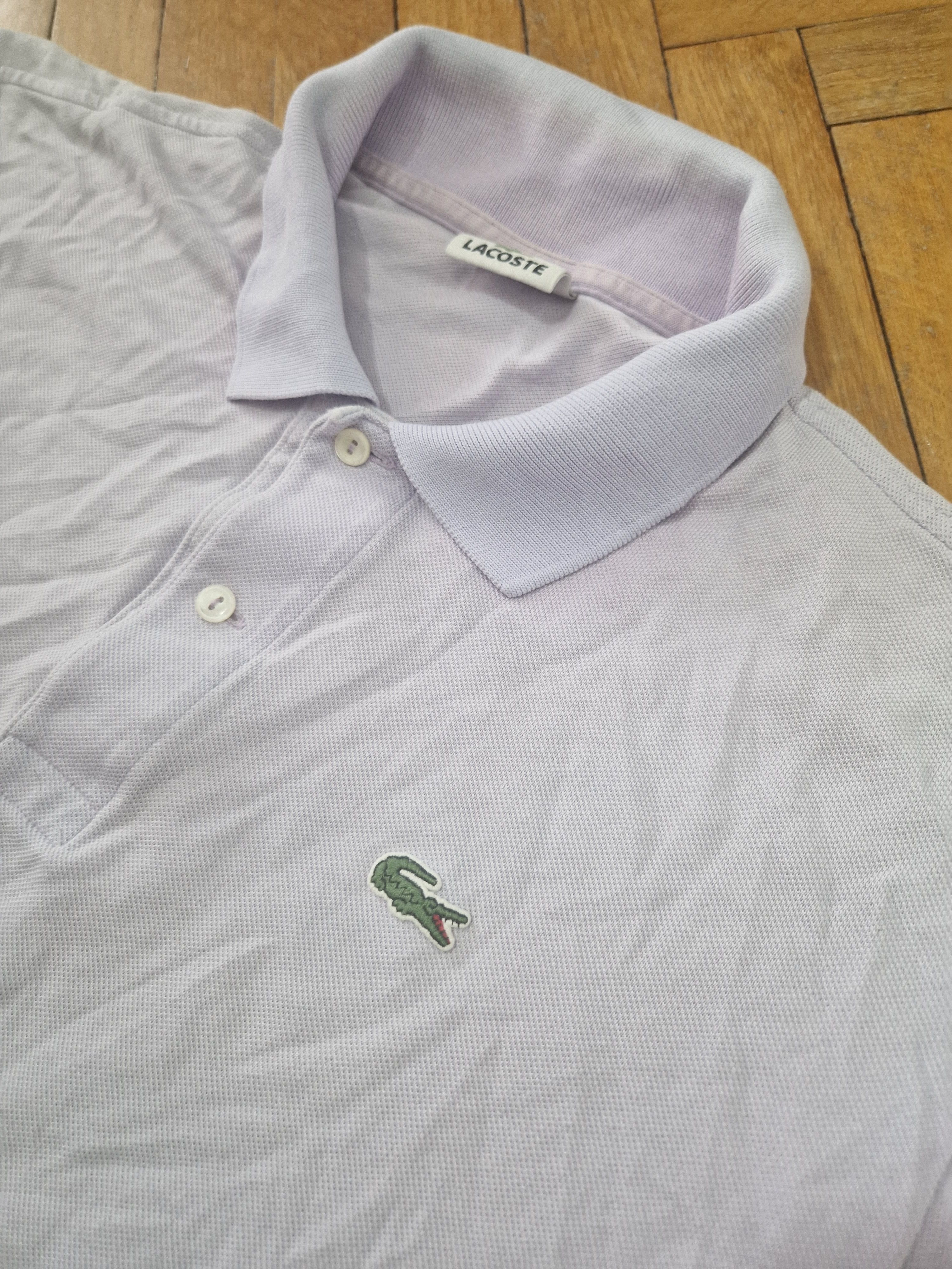 Lacoste Lacoste lavender vintage polo tee Size US XXL / EU 58 / 5 - 3 Thumbnail