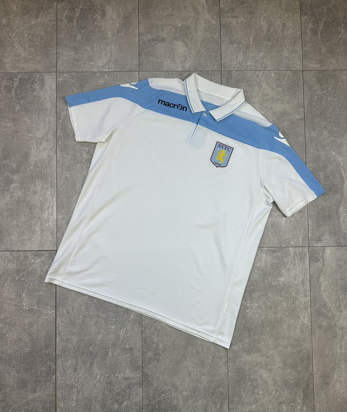 Vintage Macron Aston Vila Vintage Soccer Polo Size US XL / EU 56 / 4 - 1 Thumbnail