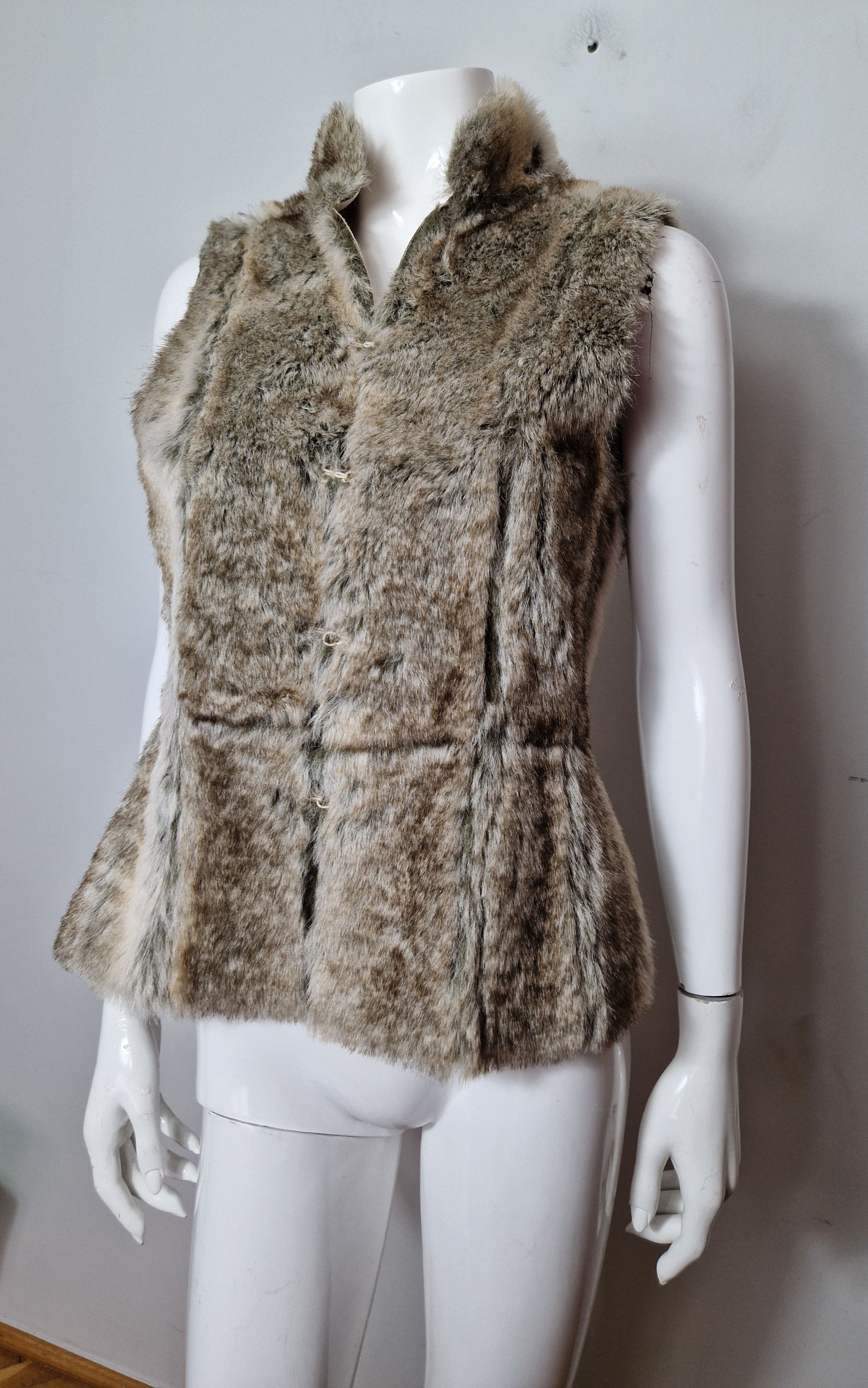 If Six Was Nine × Miss Sixty faux fur vest y2k avant garde punk archive if six was nine Size M / US 6-8 / IT 42-44 - 1 Thumbnail