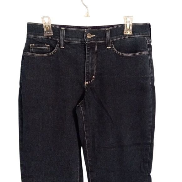 NYDJ NYDJ Size 8 Jeans Womens Dark Wash Straight Leg USA Lift Tuc Size 30" / US 8 / IT 44 - 2 Thumbnail