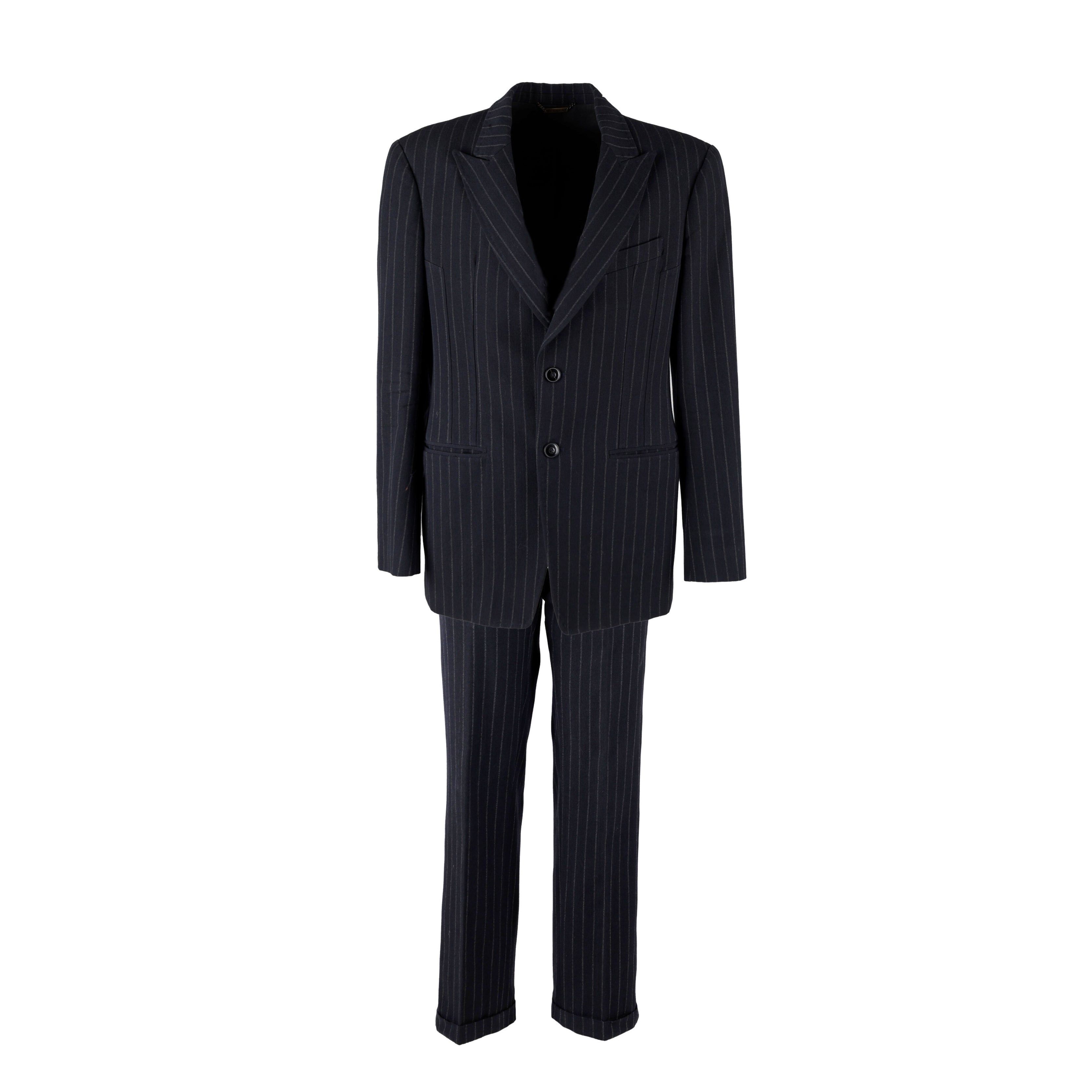image of Roberto Cavalli Roberto Cavalli Stripe Suit in Black, Women's