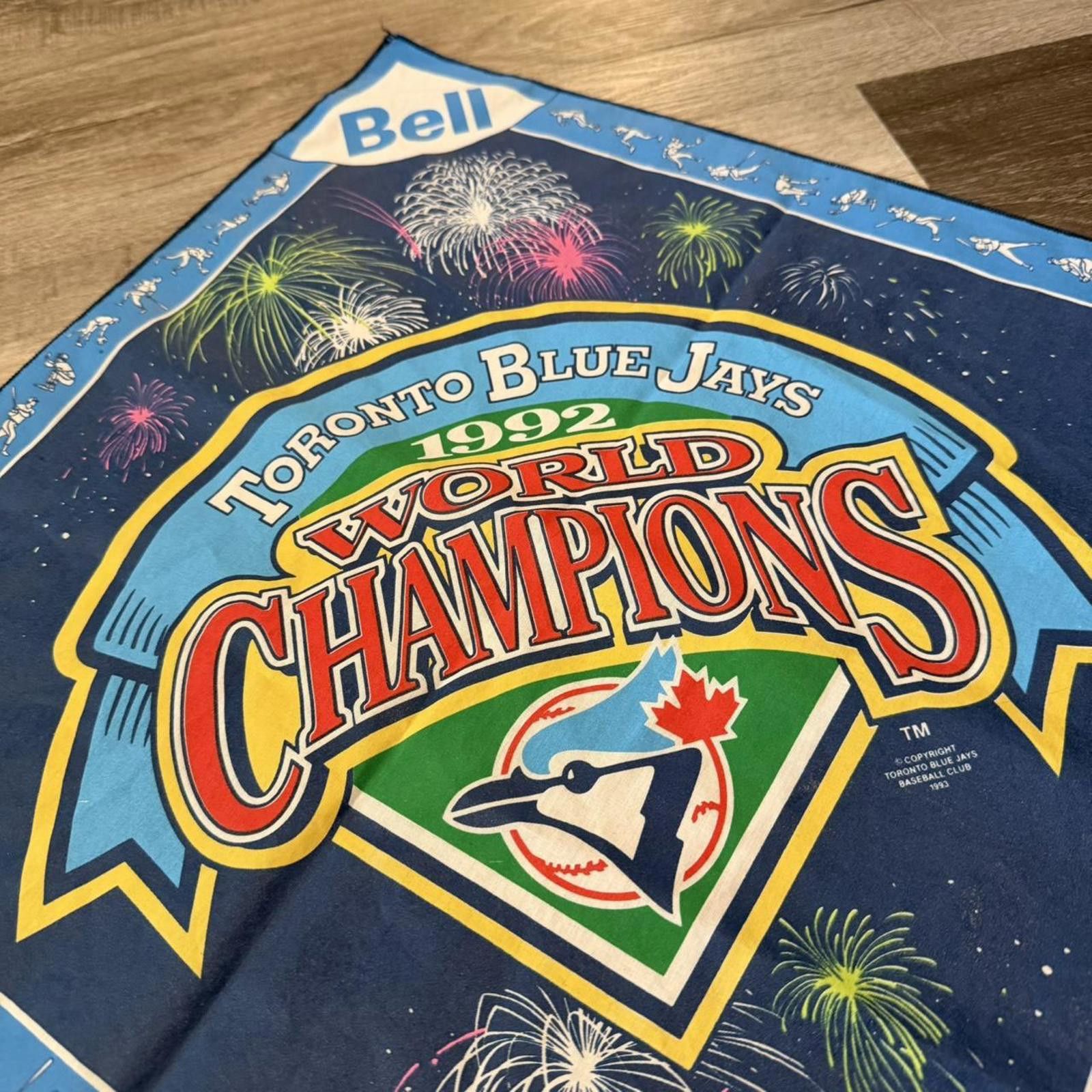 Other Vintage Toronto blue jays 1992 world champions bandana 1993 Size ONE SIZE - 2 Thumbnail