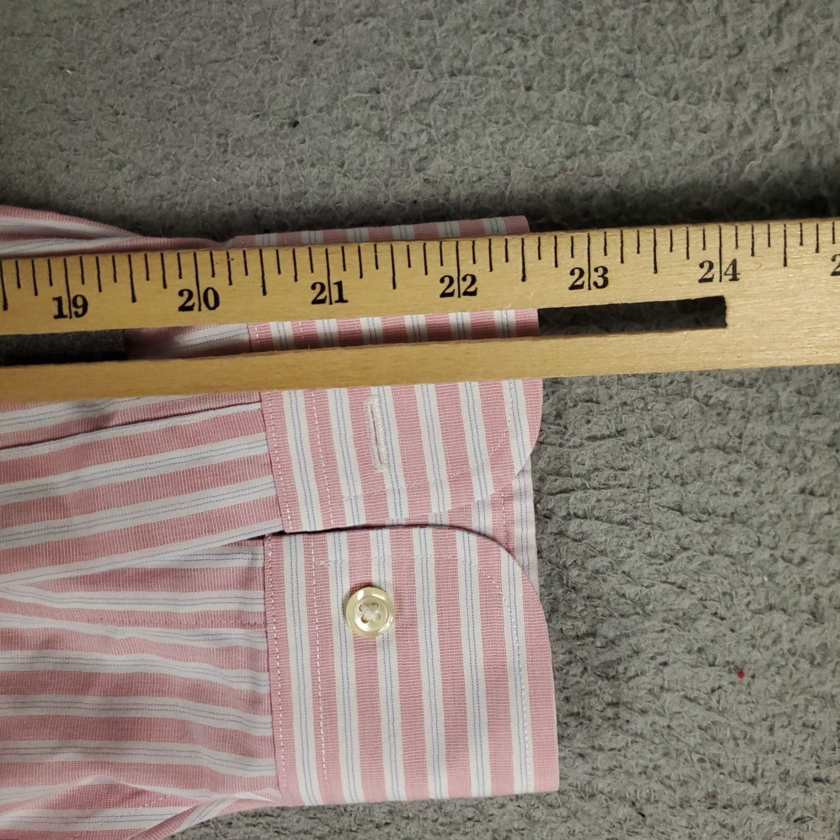 Brooks Brothers VINTAGE Brooks Brothers Dress Shirt Men 16.5 Pink Striped Long Sleeve Business Casual Size 42R - 6 Thumbnail