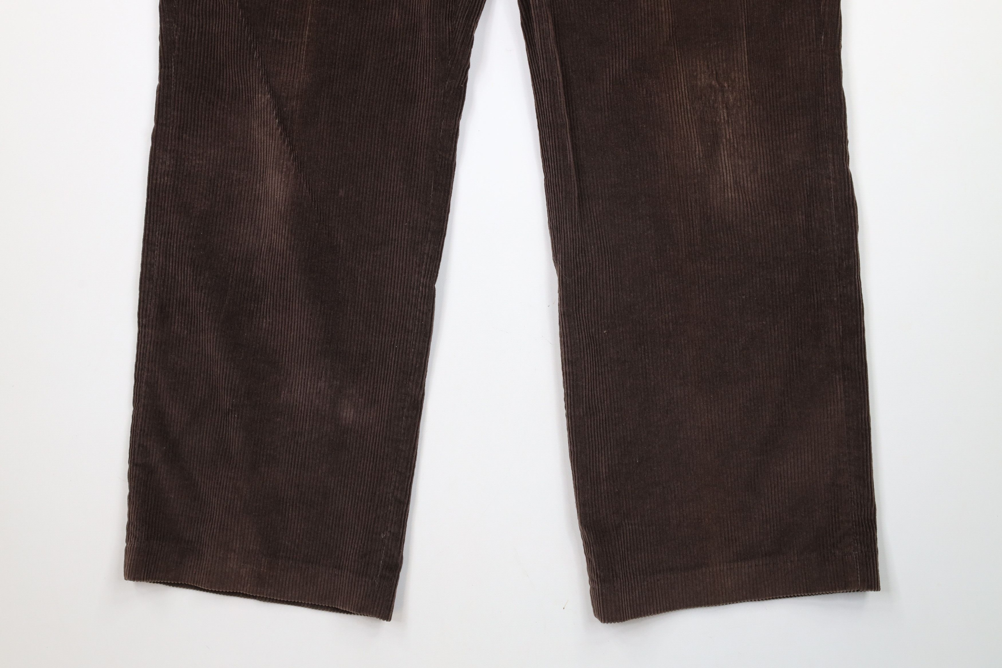 Vintage Vintage 90s Streetwear Wide Leg Corduroy Chino Pants Brown Size US 36 / EU 52 - 4 Thumbnail