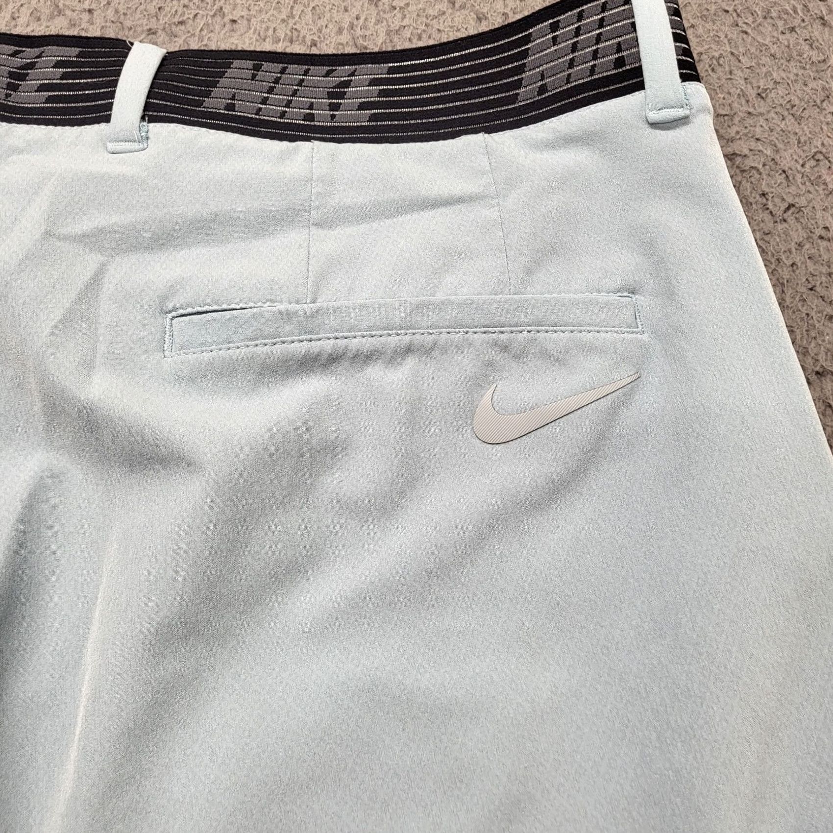 Nike Nike Golf Tour Performance Shorts Men's 38 Pale Blue Stretch Breathable Fun Regular Flat Front Logo Pockets Knit's Nike Brand Sports Golf Performance Size US 38 / EU 54 - 4 Thumbnail
