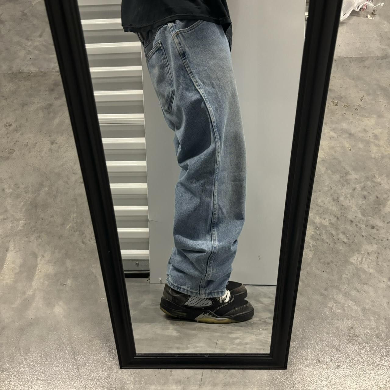 Japanese Brand × Vintage Crazy Vintage Y2K/2000s Baggy Light Wash Skater Denim Jeans! Size US 38 / EU 54 - 2 Thumbnail