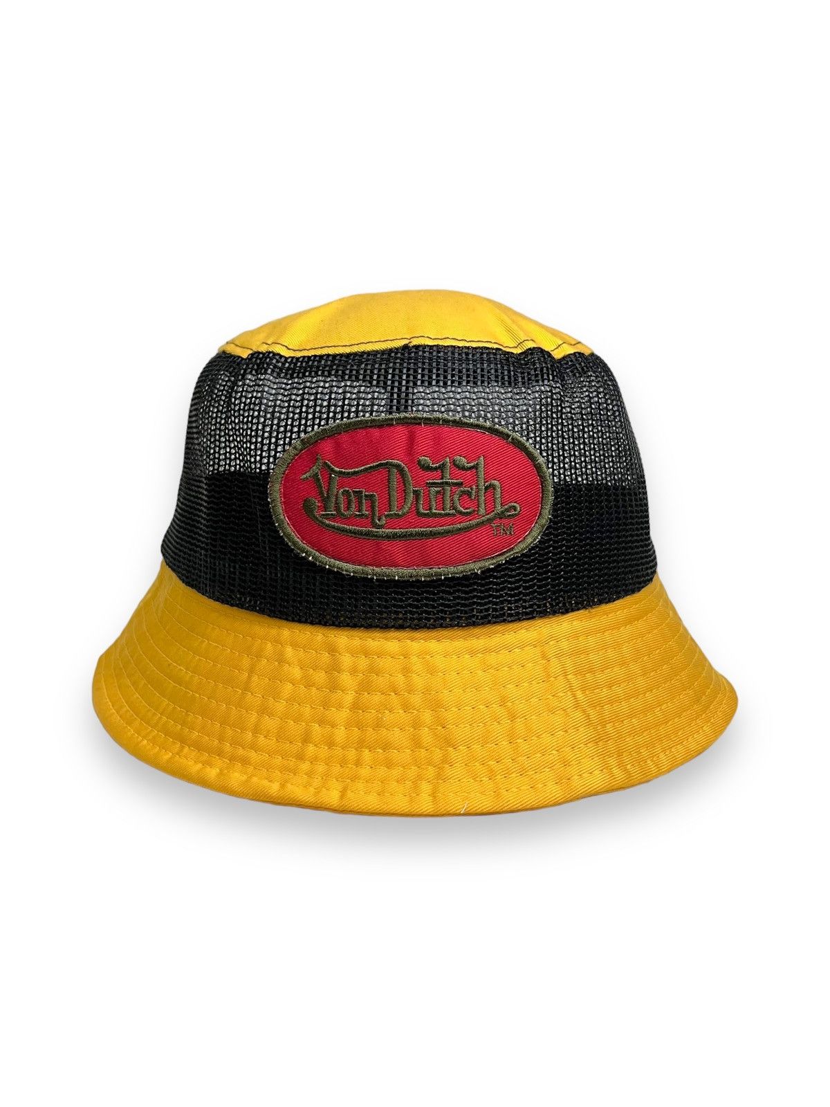 Von Dutch 🔥FYE🔥Vintage 90’s VON DUTCH Mesh Poly-Cotton Bucket Hat Size ONE SIZE - 2 Thumbnail