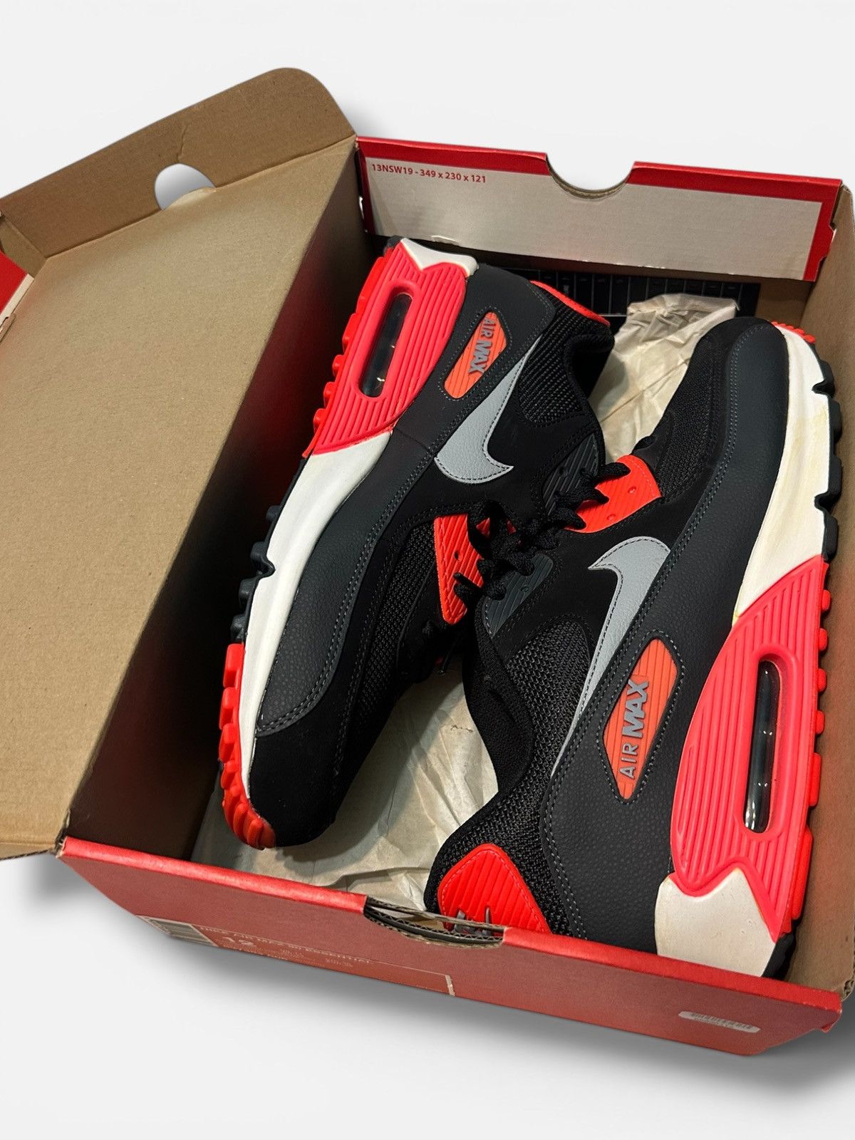 Nike Air Max 90 ‘Black Infrared’ Size US 12 / EU 45 - 7 Thumbnail