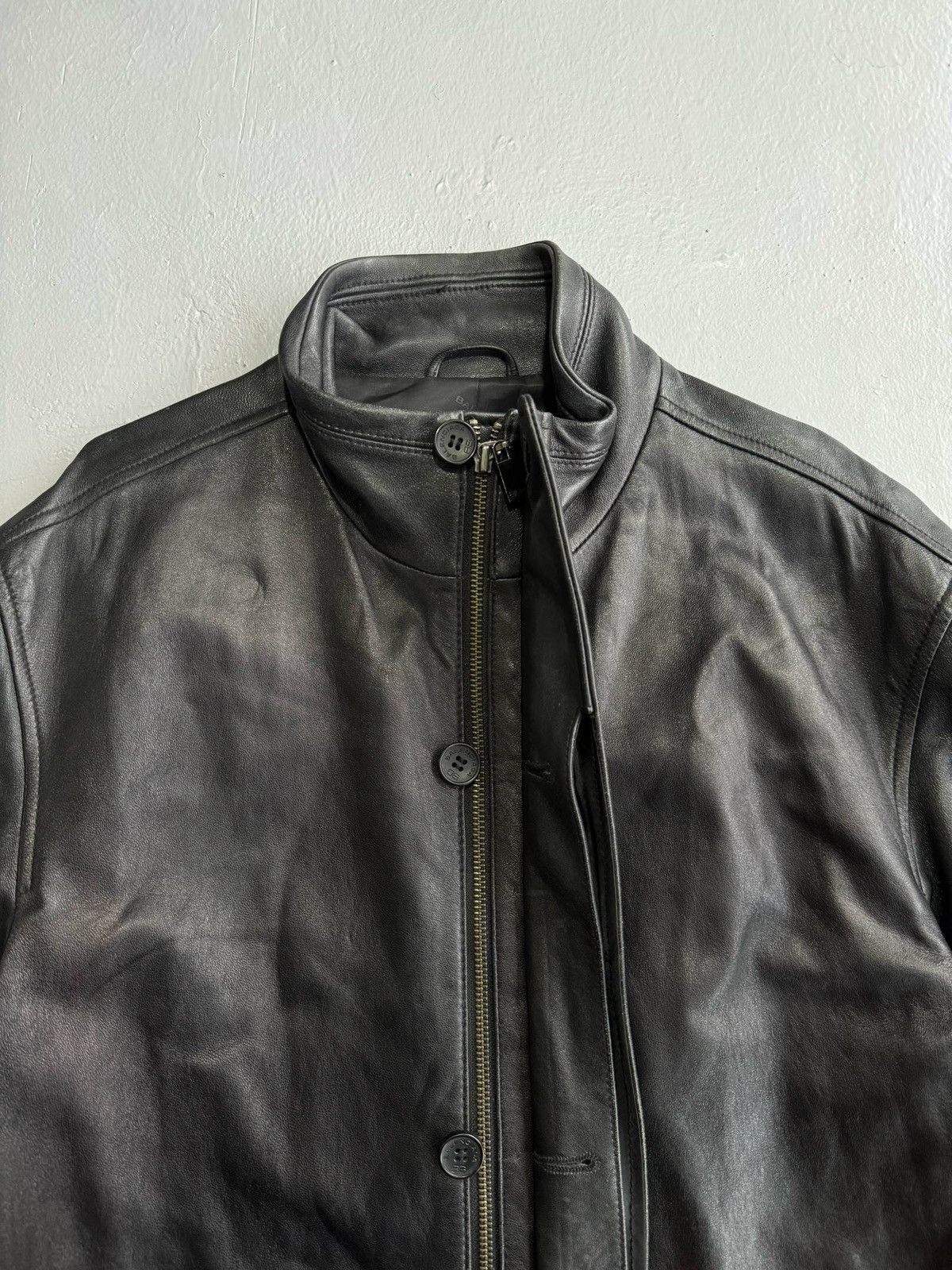Balenciaga Balenciaga - Nicolas Ghesquiere Leather Jacket Size US XL / EU 56 / 4 - 3 Thumbnail