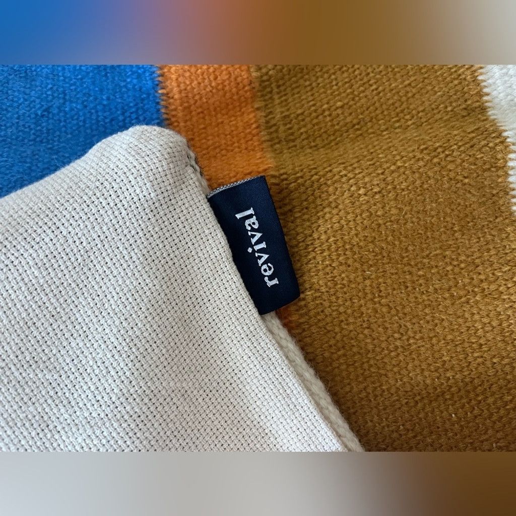 Rock Revival NWT Revival. RAYA 4’ Lumbar Pillow - Blue Orange Size ONE SIZE - 4 Thumbnail