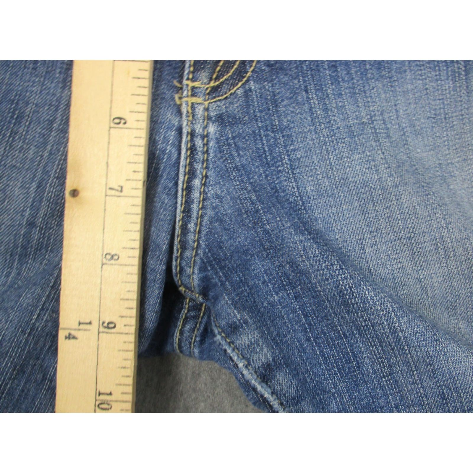 Bdg VINTAGE BDG Jeans Womens 30 Blue Cuffed Straight Leg Denim Urban Outfitters Distressed Size 30" / US 8 / IT 44 - 4 Thumbnail
