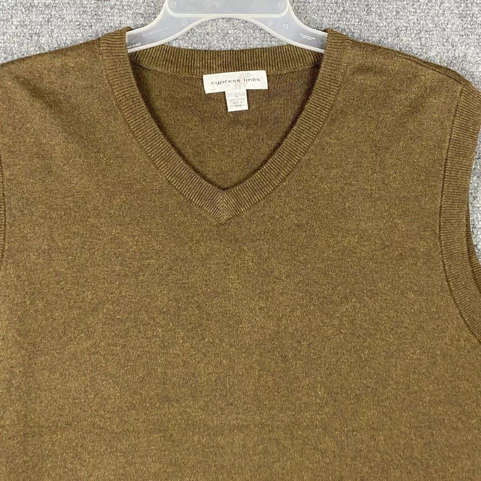 Other Cypress Links Sweater Vest Men's Large V-Neck Cotton L Size US L / EU 52-54 / 3 - 2 Thumbnail