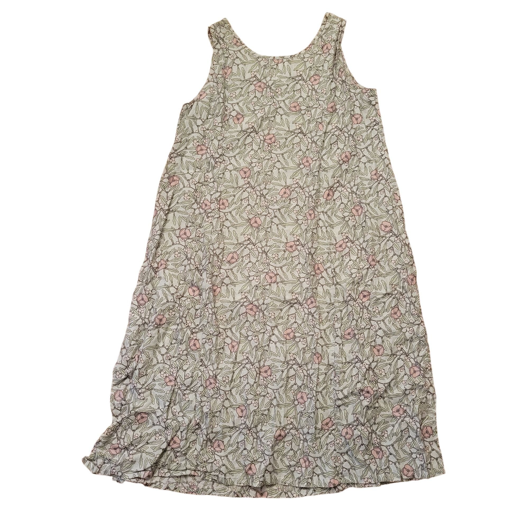 Flax 2 Piece Floral Sleeveless Maxi Dress Button Down Jacket