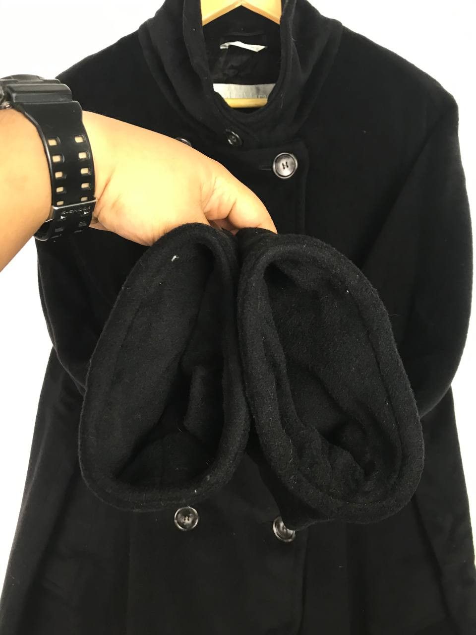 Other Vintage Luxury Designer Max Mara Wool Long Heavy Jacket Size US L / EU 52-54 / 3 - 6 Thumbnail