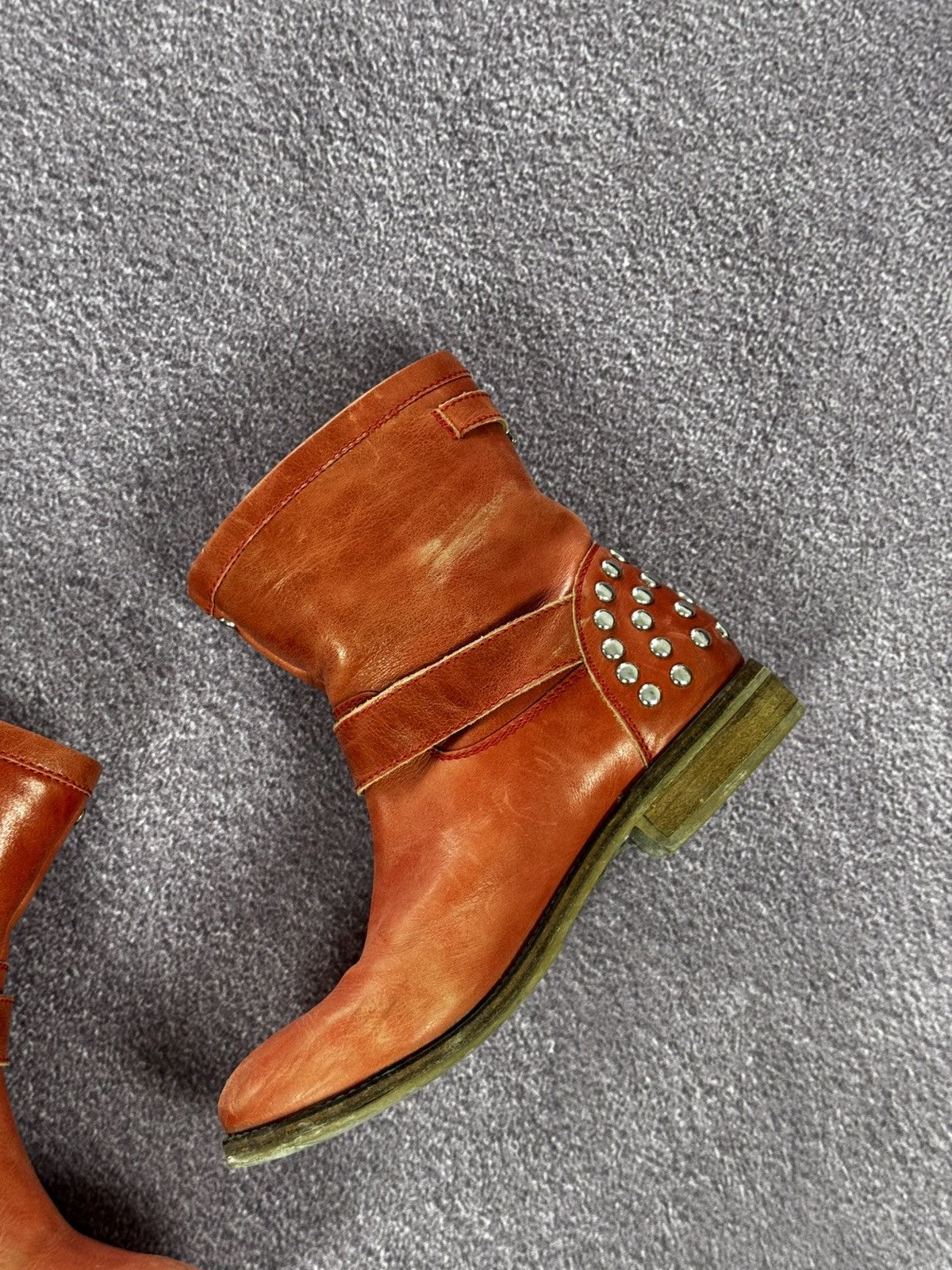 Japanese Brand Y2K Studded Punk Vibes Ankle Biker Boots Size US 10 / IT 40 - 8 Thumbnail