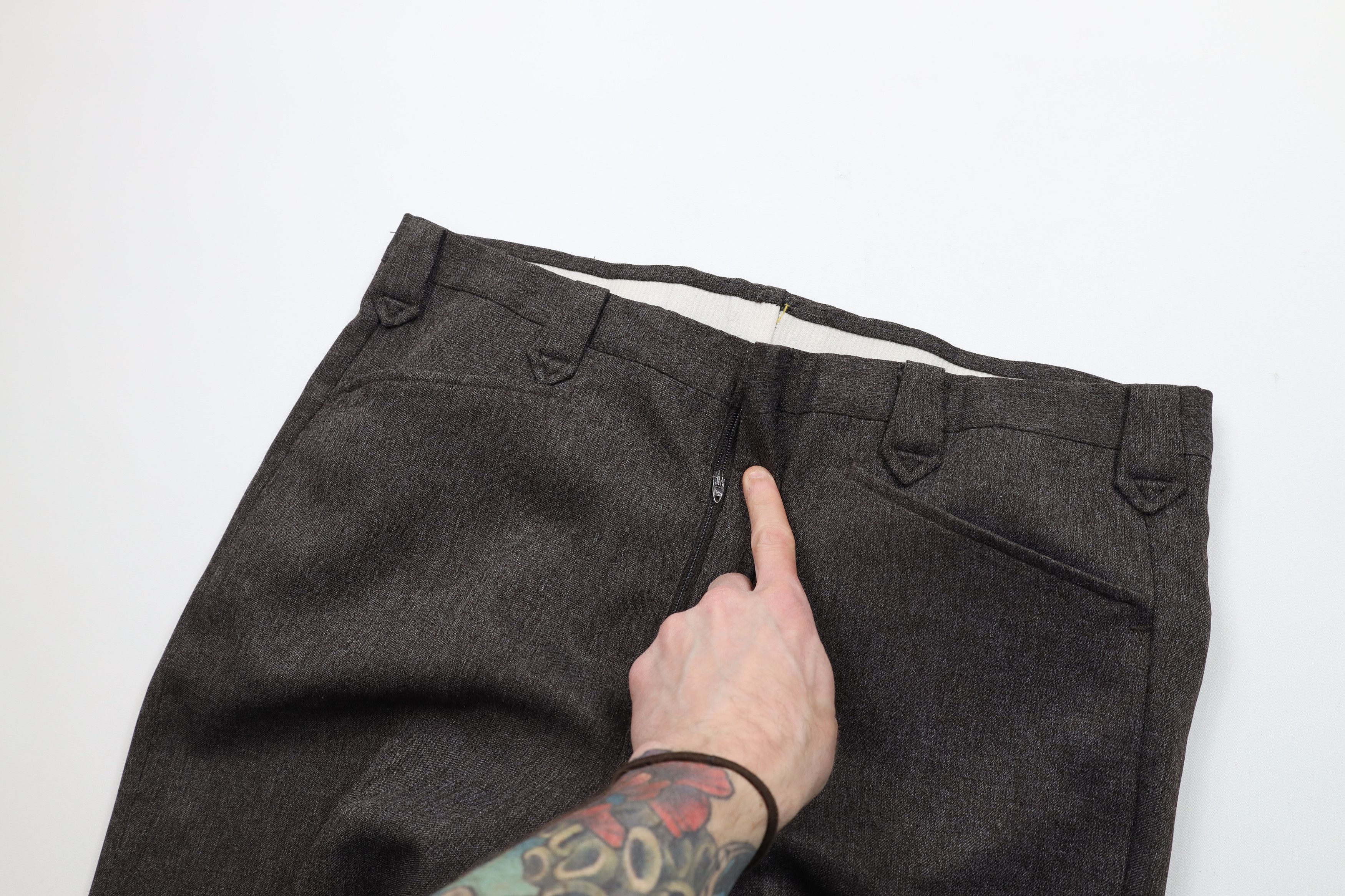 Vintage Vintage 70s Streetwear Rodeo Cowboy Knit Wide Leg Pants USA Size US 36 / EU 52 - 6 Thumbnail