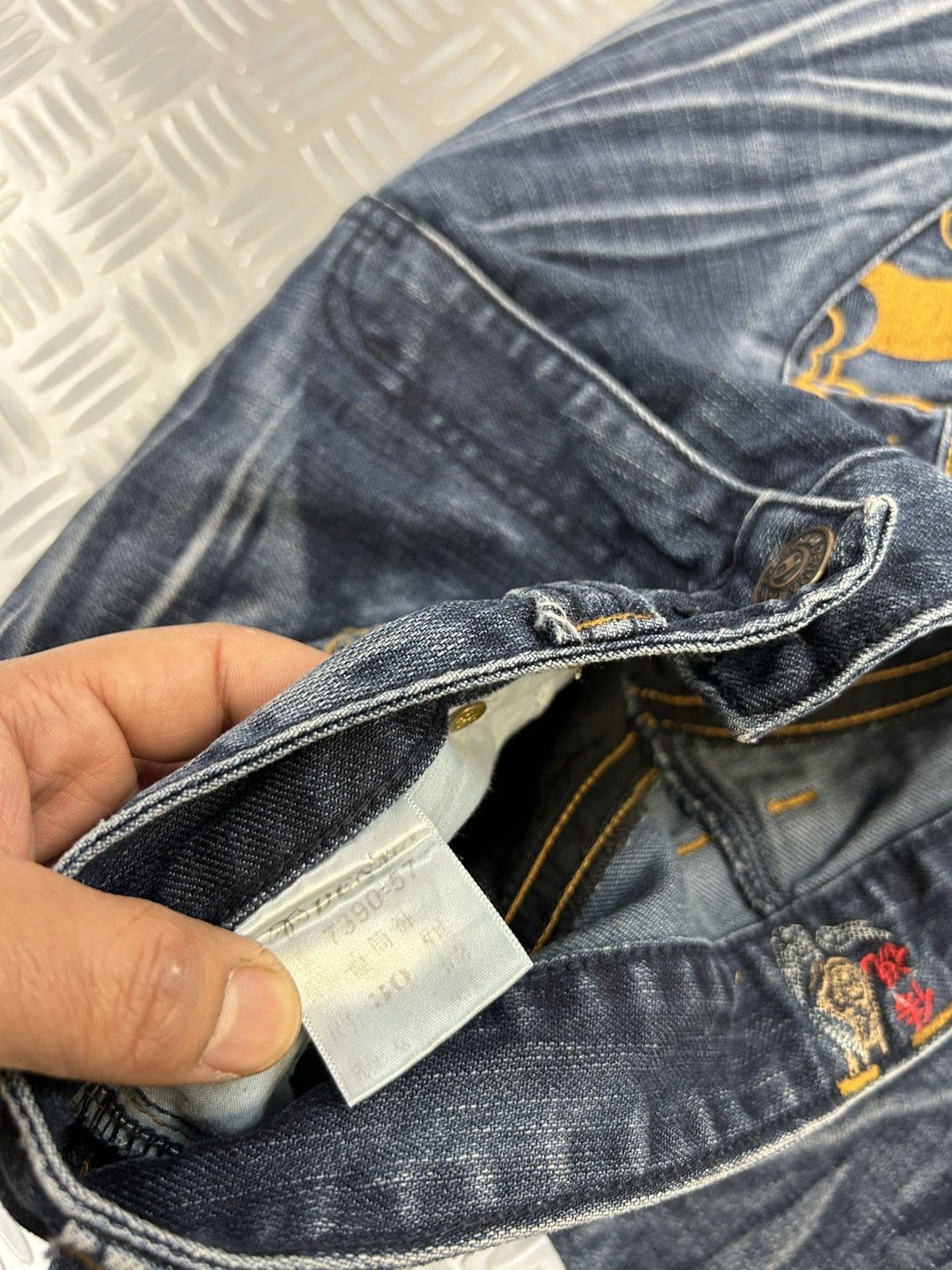 Japanese Brand × Jean × Vintage Japanese branded vintage jeans stone washed embroidered y2k Size US 28 / EU 44 - 9 Thumbnail