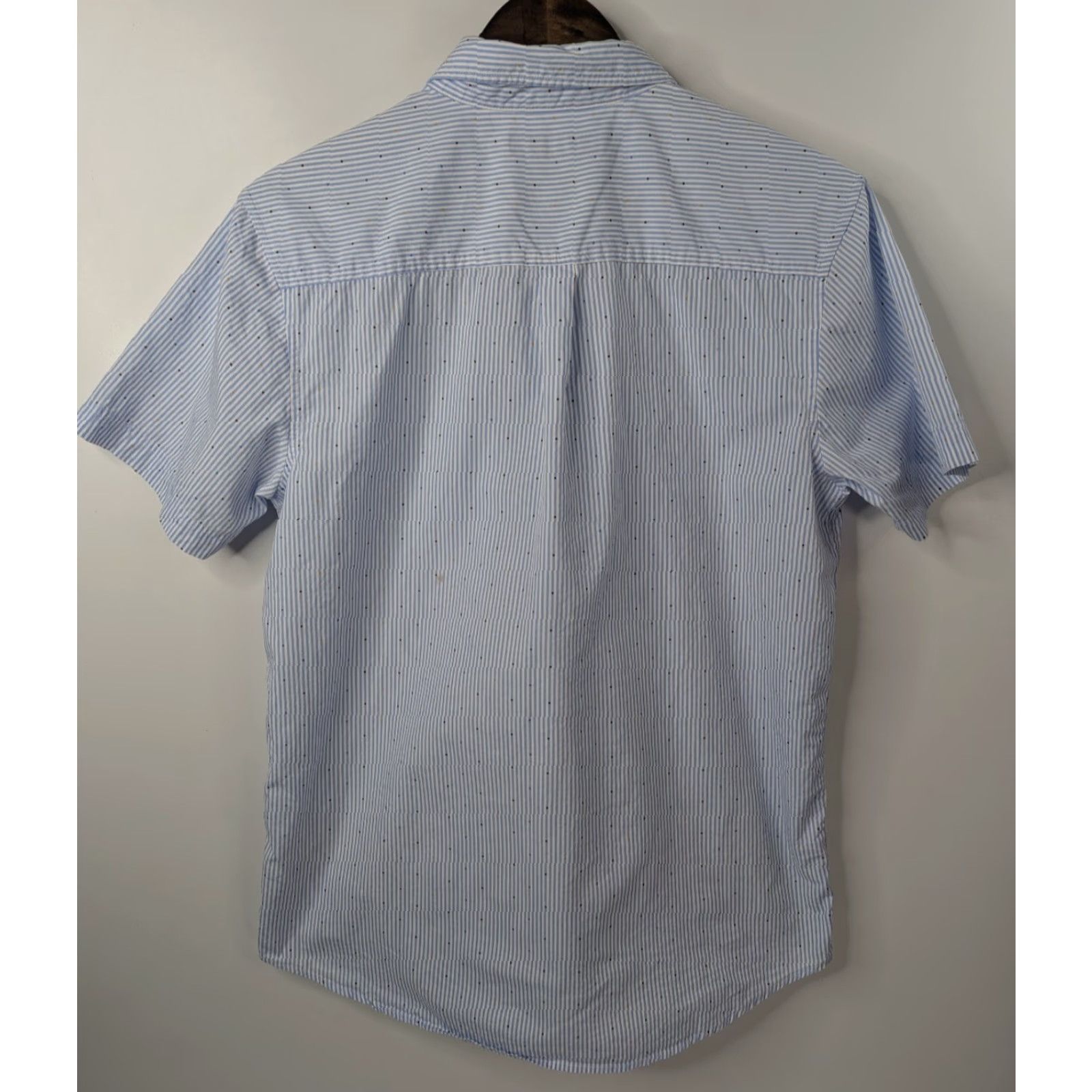 Ben Sherman Ben Sherman Shirt Large White Blue Striped Button Down Short Sleeve Size US L / EU 52-54 / 3 - 4 Thumbnail