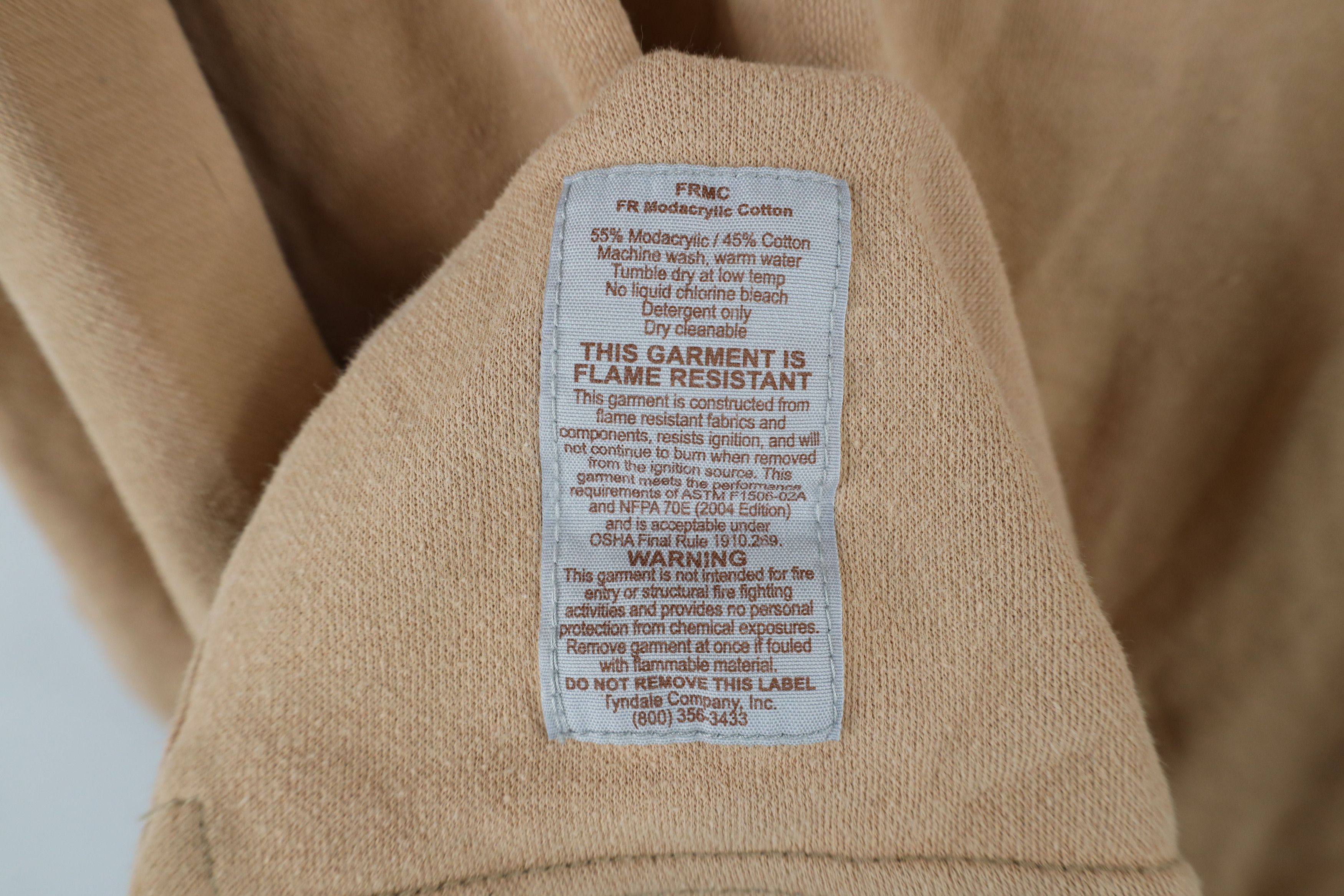 Vintage Tyndale FR Flame Resistant Long Sleeve Henley T-Shirt USA Size US XL / EU 56 / 4 - 7 Thumbnail
