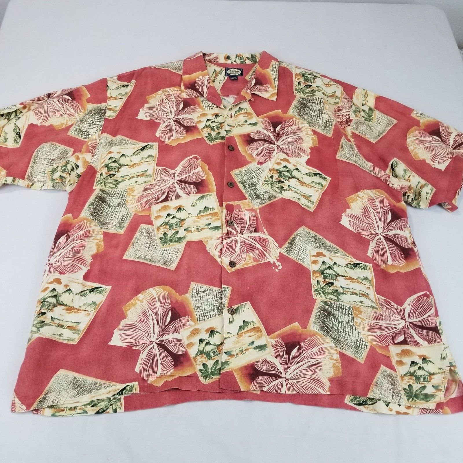 Tommy Bahama Tommy Bahama Shirt Mens XXL Linen Loop Collar Hawaiian Aloha Size US XXL / EU 58 / 5 - 7 Thumbnail