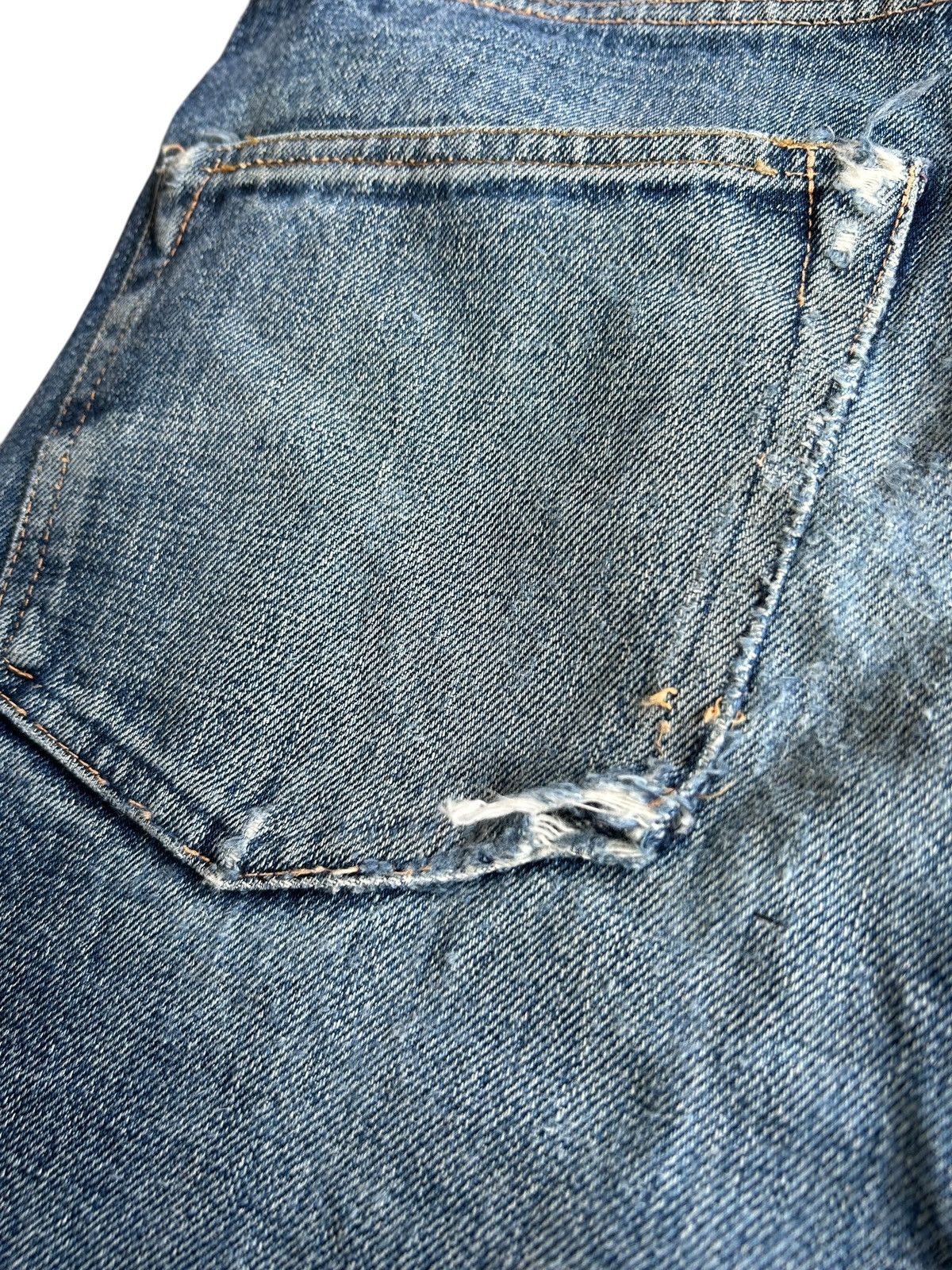 Japanese Brand × Kapital × Vintage Denime Selvedge Distressed Faded Denim Jeans Size US 32 / EU 48 - 19 Thumbnail