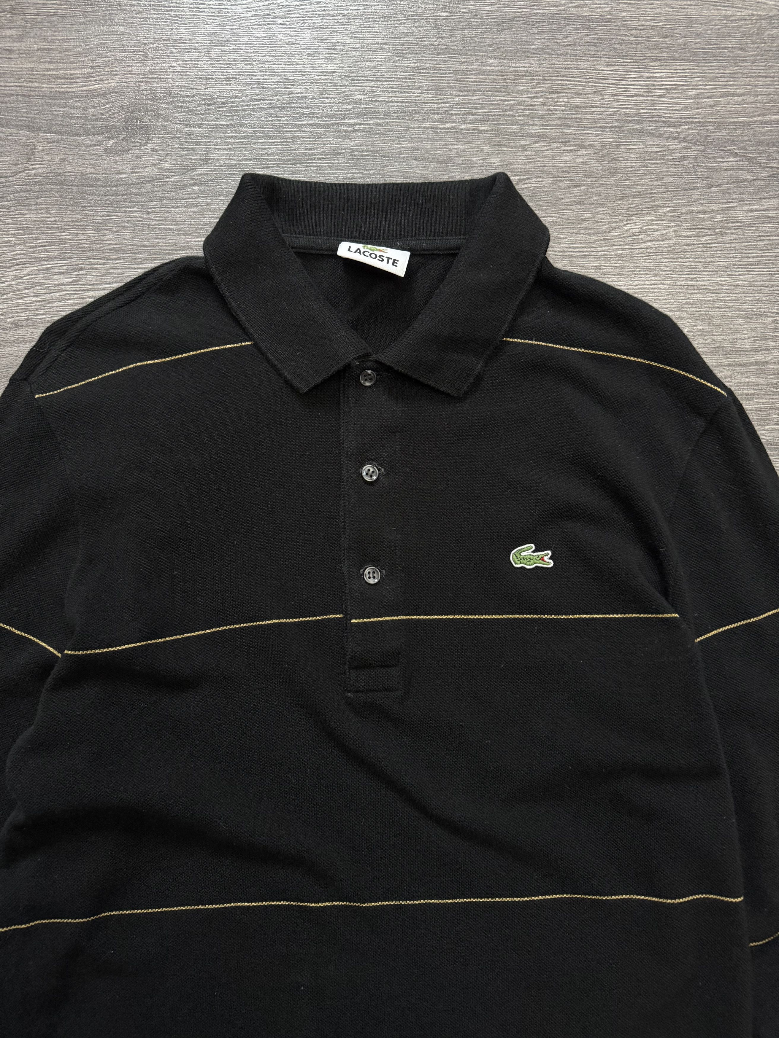 Lacoste Vintage Lacoste Black Long Sleeve T-Shirts Rugby Size US M / EU 48-50 / 2 - 4 Thumbnail