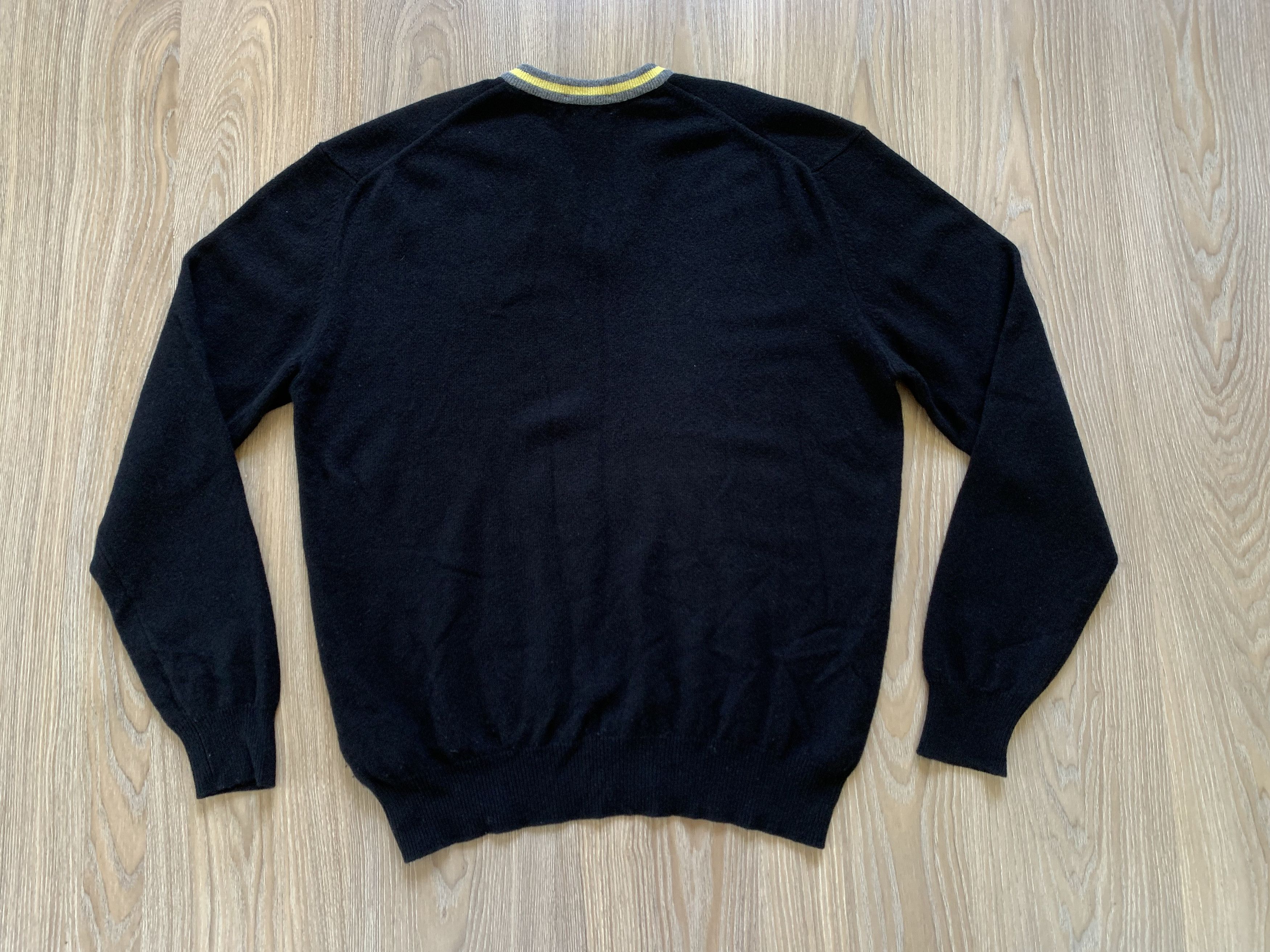 Lyle & Scott × Vintage Lyle & Scott Vintage Black Wool Sweater Size US XXL / EU 58 / 5 - 3 Thumbnail