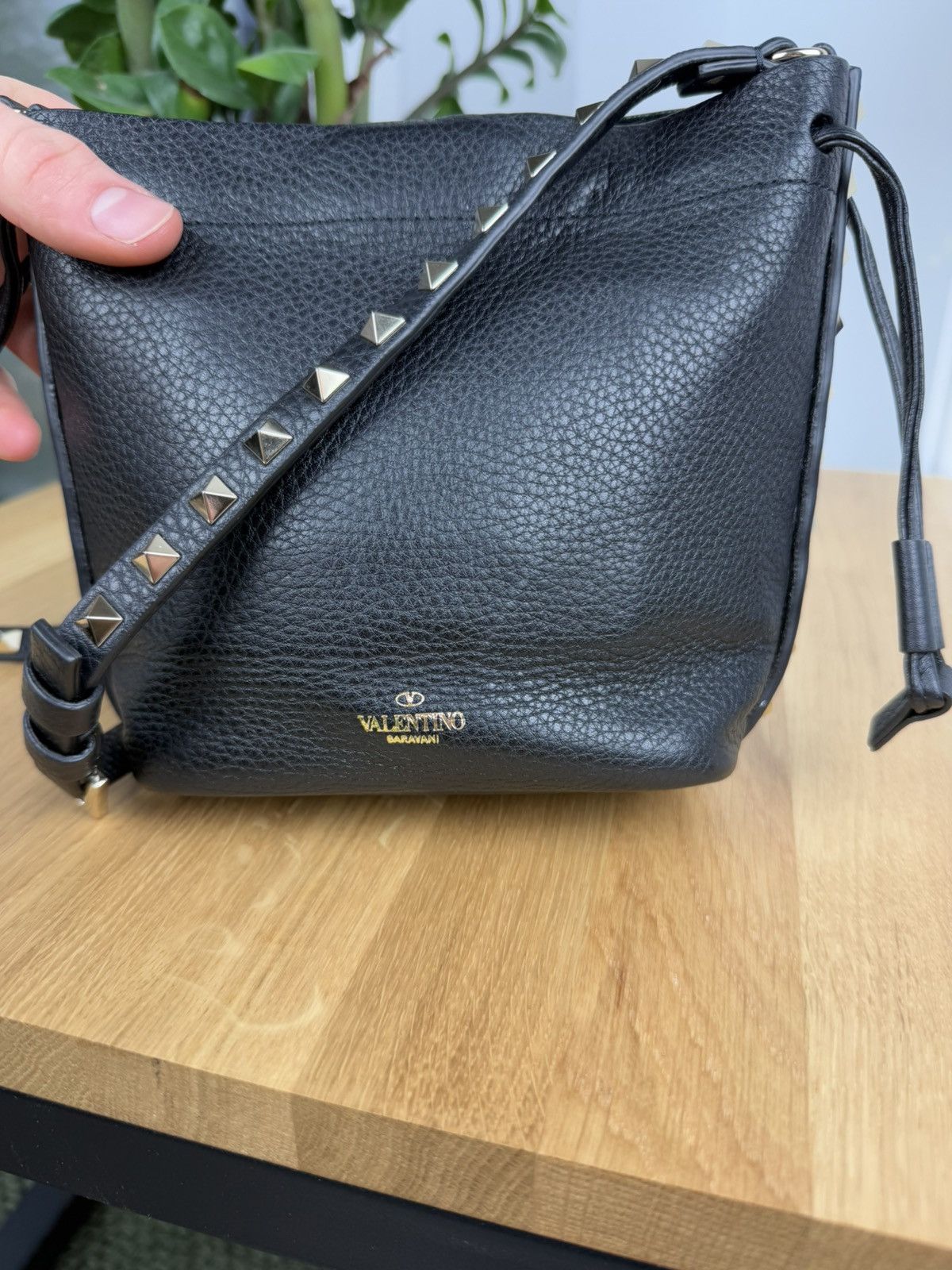 Valentino Rockstud Flip Lock Messenger Bag Leather Mini Size ONE SIZE - 5 Thumbnail