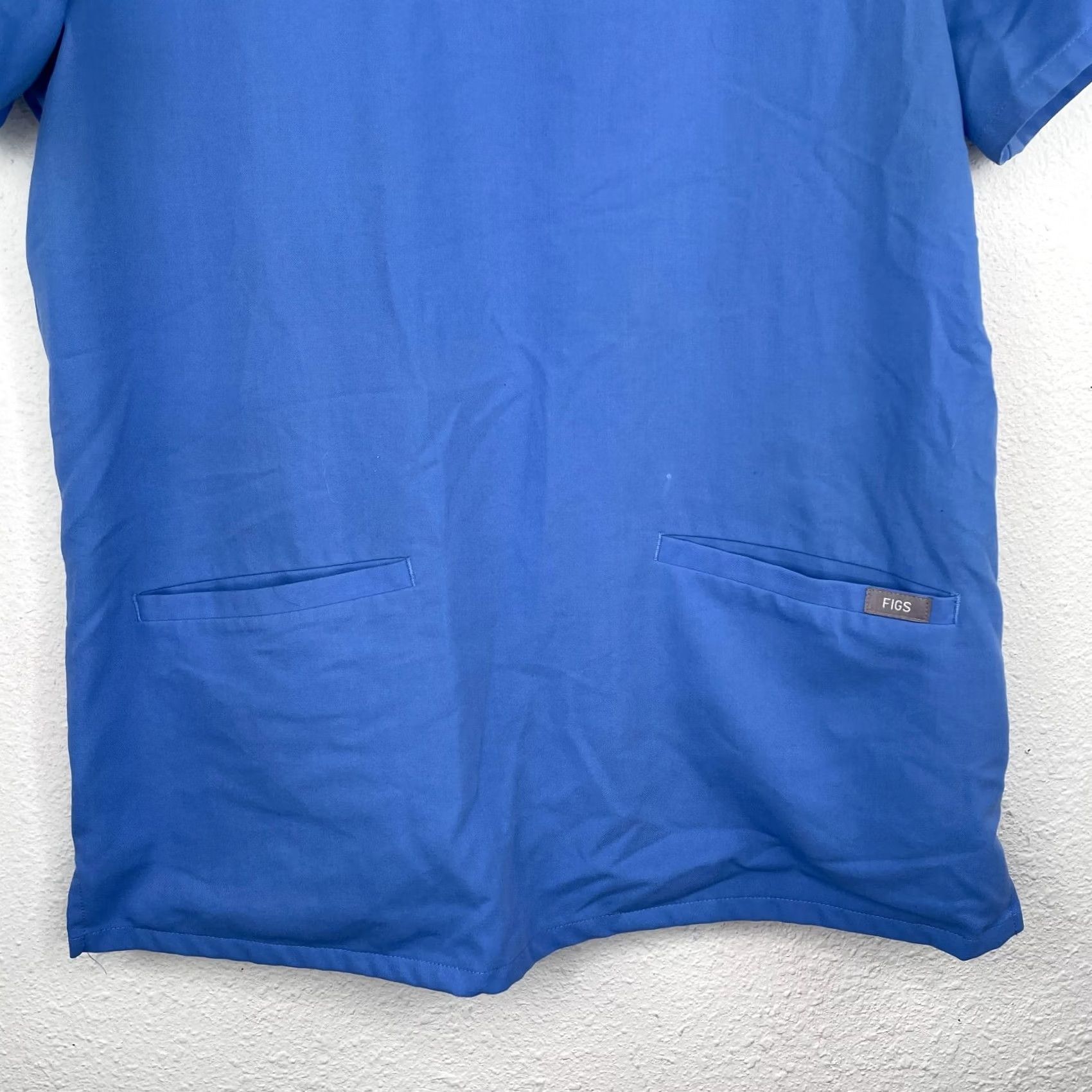 Vintage FIGS Technical Collection Blue Scrub Top Womens Size S Double Pocket Shirt Womens Scrubs Medical Solid Blue Medical Size S / US 4 / IT 40 - 3 Thumbnail