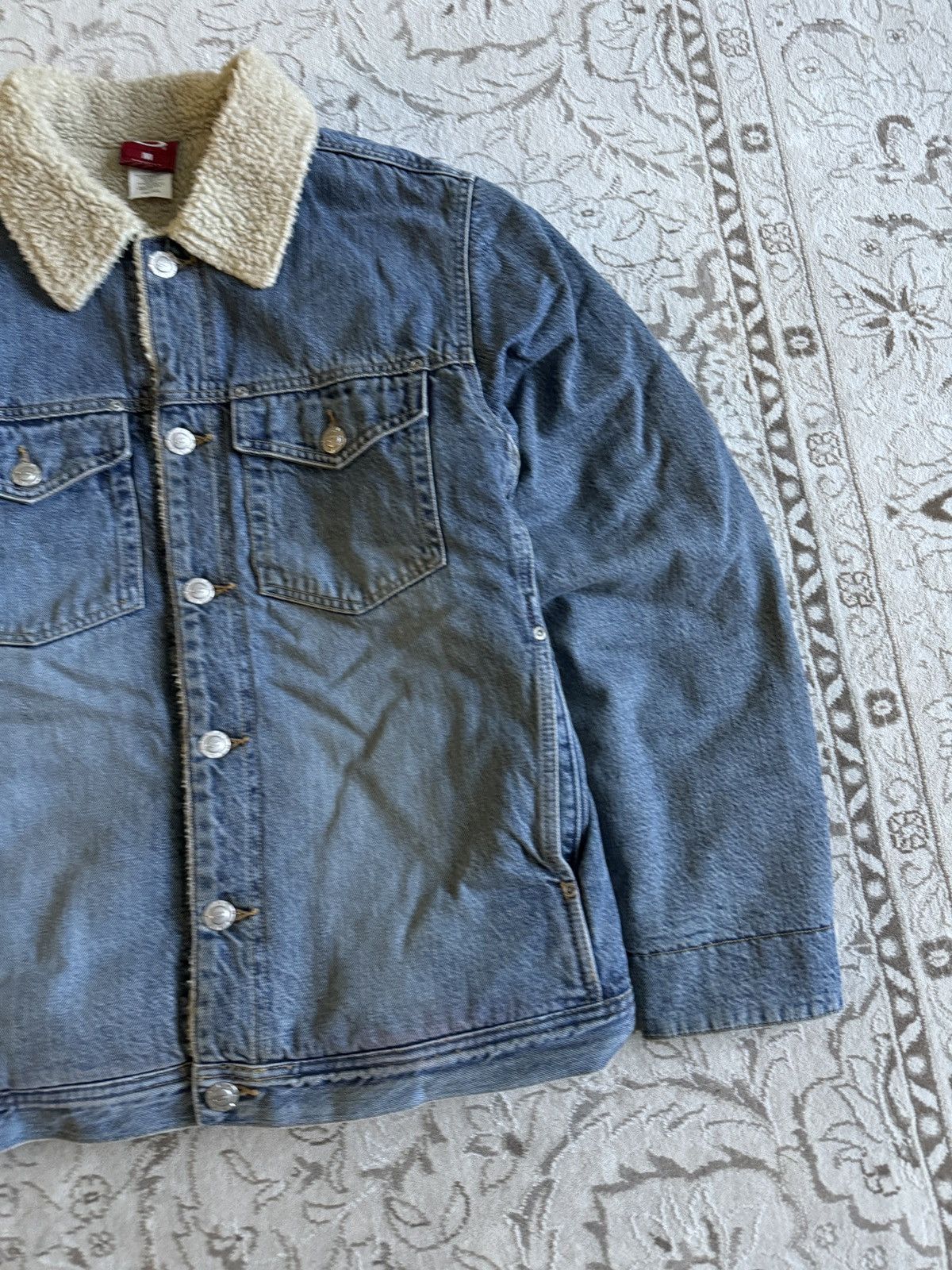 Oakley Vintage 90s Oakley Denim Sherpa Jacket Streetwear Size US M / EU 48-50 / 2 - 5 Thumbnail