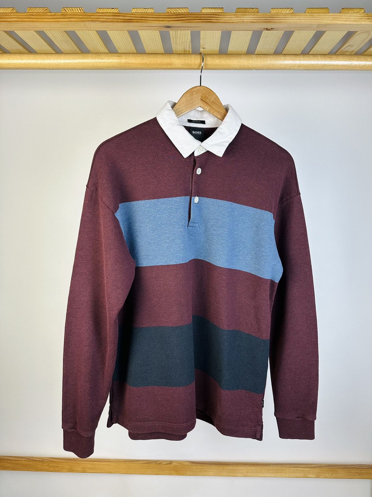 Hugo Boss HUGO BOSS Rugby Shirt Long Sleeve Size M Size US M / EU 48-50 / 2 - 1 Thumbnail
