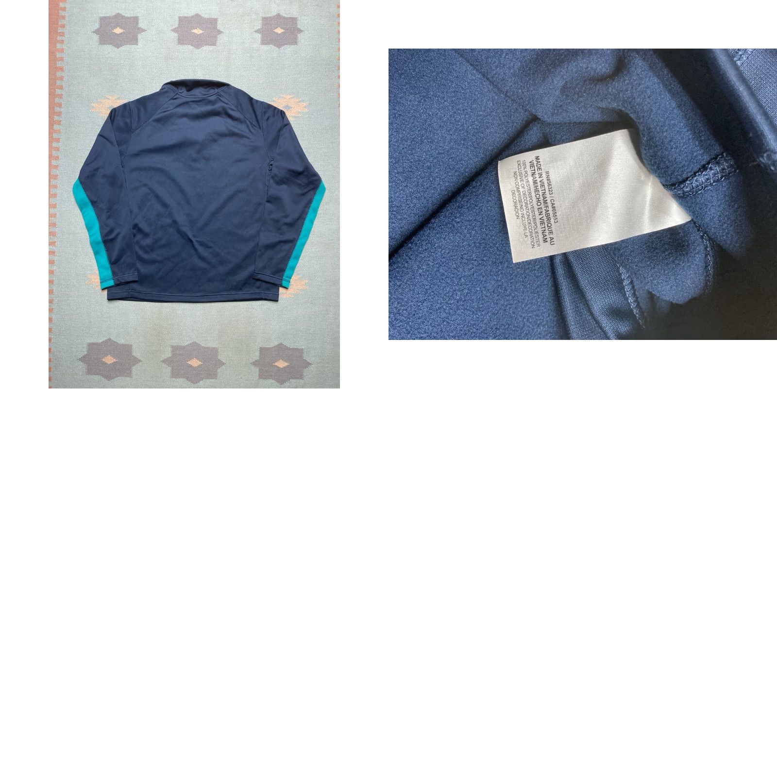 Nike Nike Therma 1/4 Zip Long Sleeve Jacket Pullover Sweatshirt Blue Large Men Size US L / EU 52-54 / 3 - 8 Thumbnail