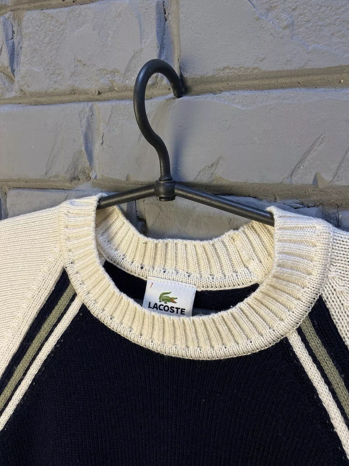 Lacoste vintage lacoste sweater 90s men Sz 7 Size US XXL / EU 58 / 5 - 3 Thumbnail