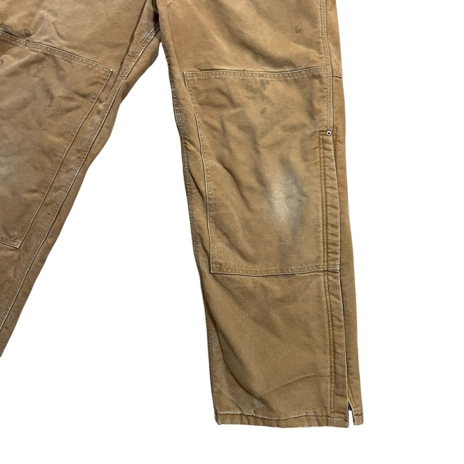 Carhartt Carhartt Distressed Brown Quilted Lined Overalls Size 40x32 Size US 40 / EU 56 - 9 Thumbnail