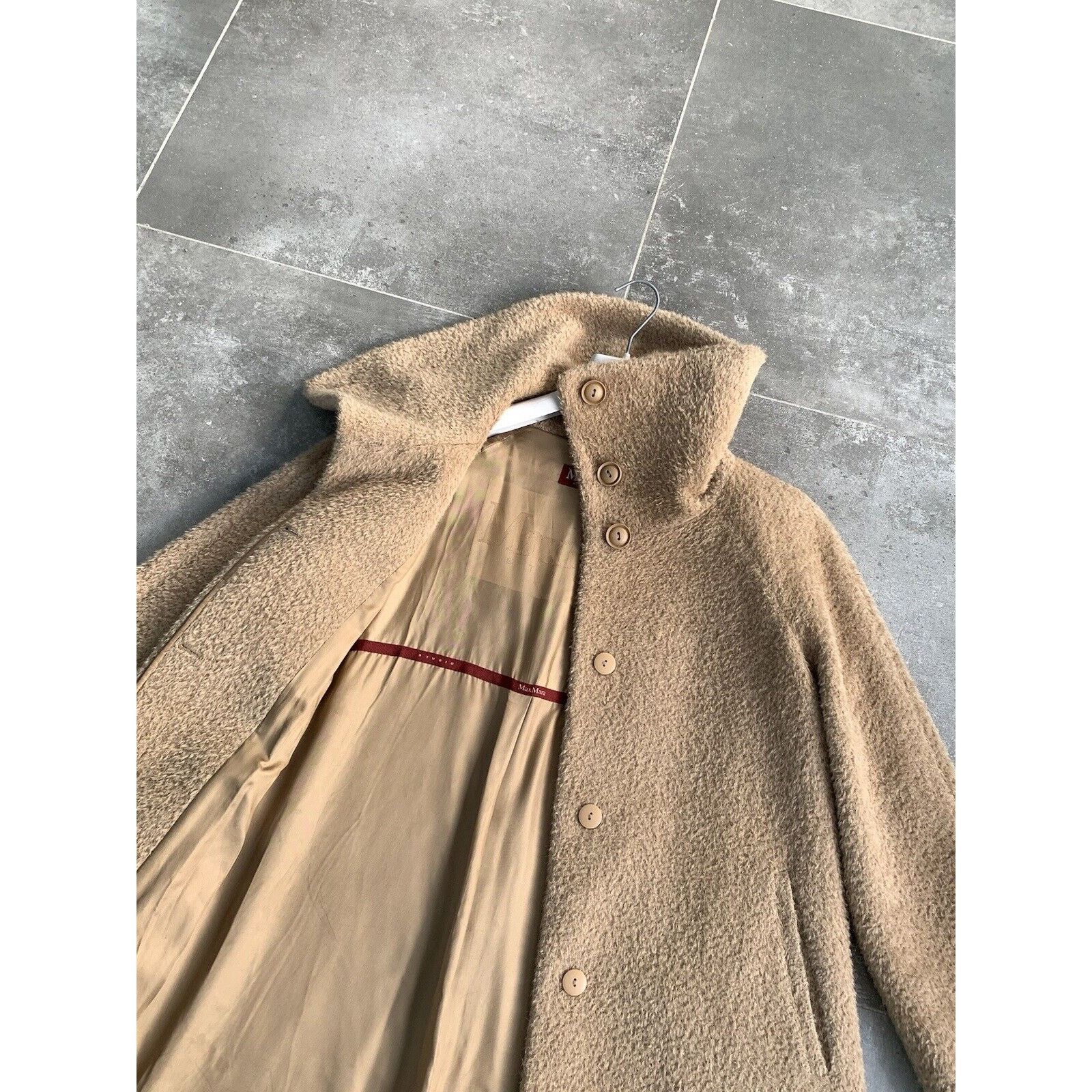 Max Mara Women's MAX MARA TEDDY ALPACA Trench Coat Jacket UK 14 US 12 Size XL / US 12-14 / IT 48-50 - 18 Thumbnail