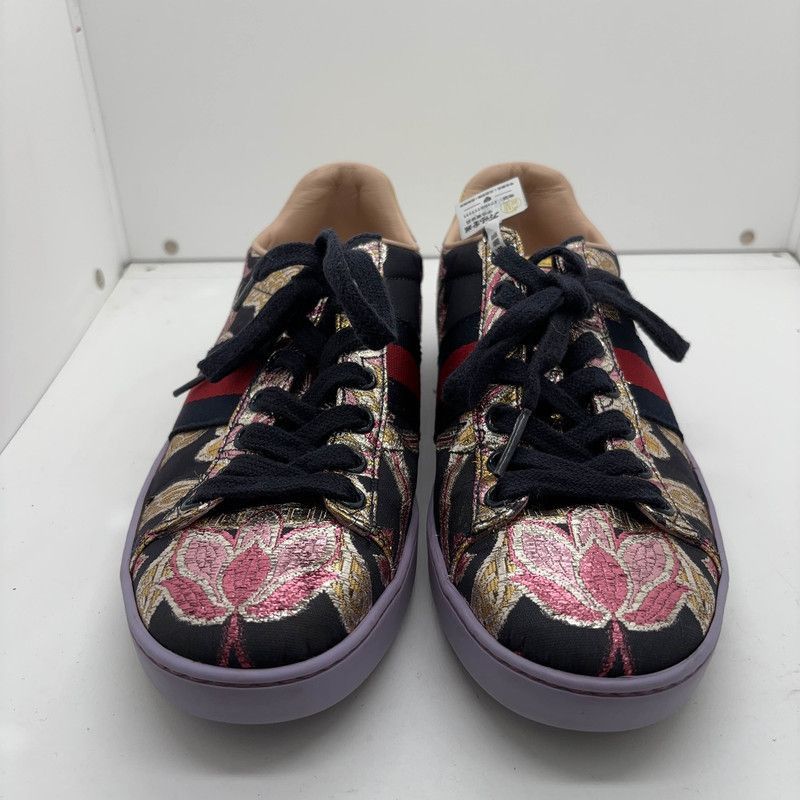 Gucci Gucci Multicolor Embroidered Sneakers Size US 5.5 / EU 38 - 2 Thumbnail