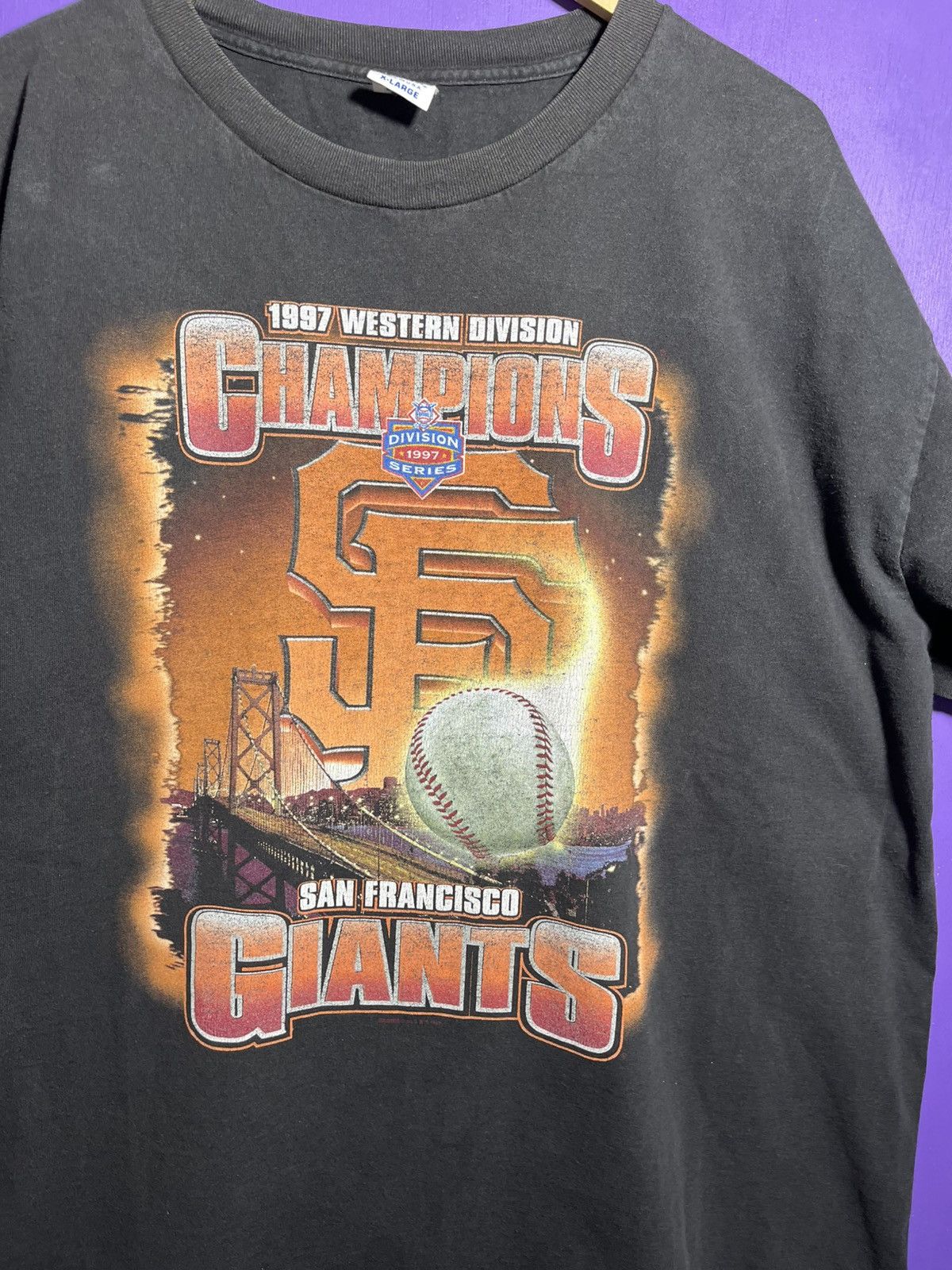 MLB × Starter × Vintage Vintage 1997 Starter San Diego padres division champs tee Size US XL / EU 56 / 4 - 3 Thumbnail