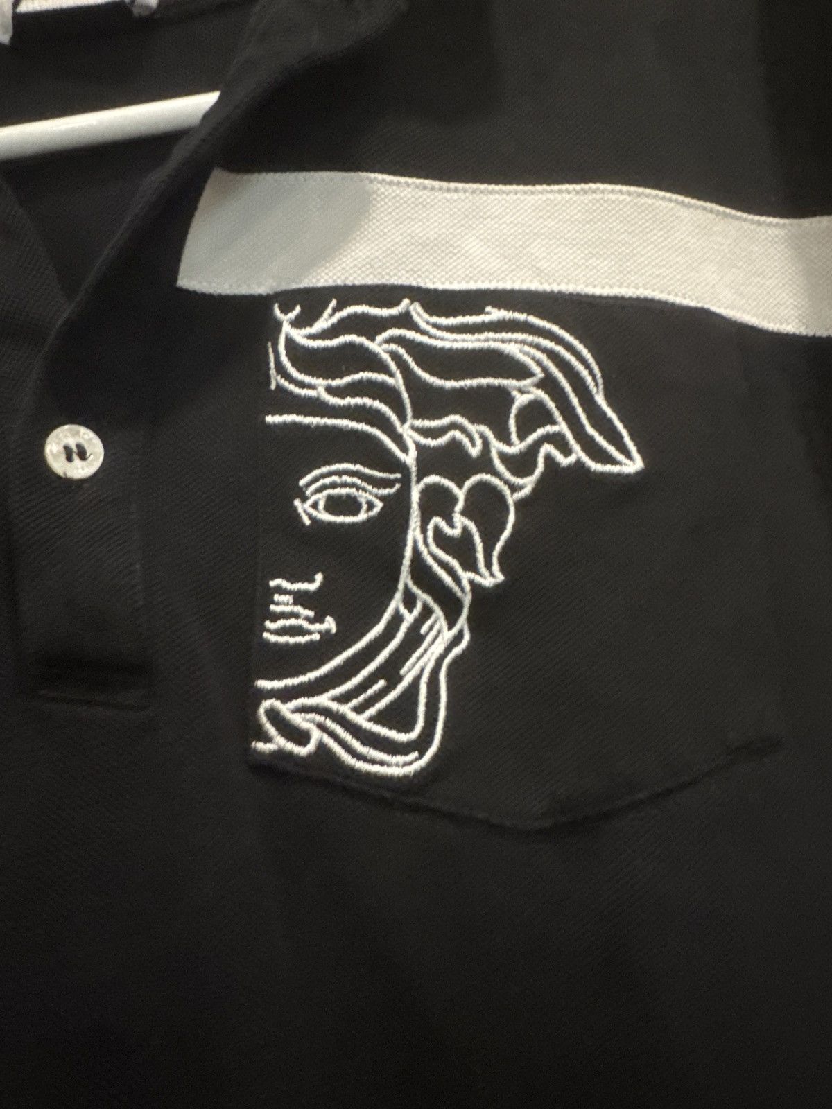 Versace Versace face logo pocket polo Size US S / EU 44-46 / 1 - 3 Thumbnail