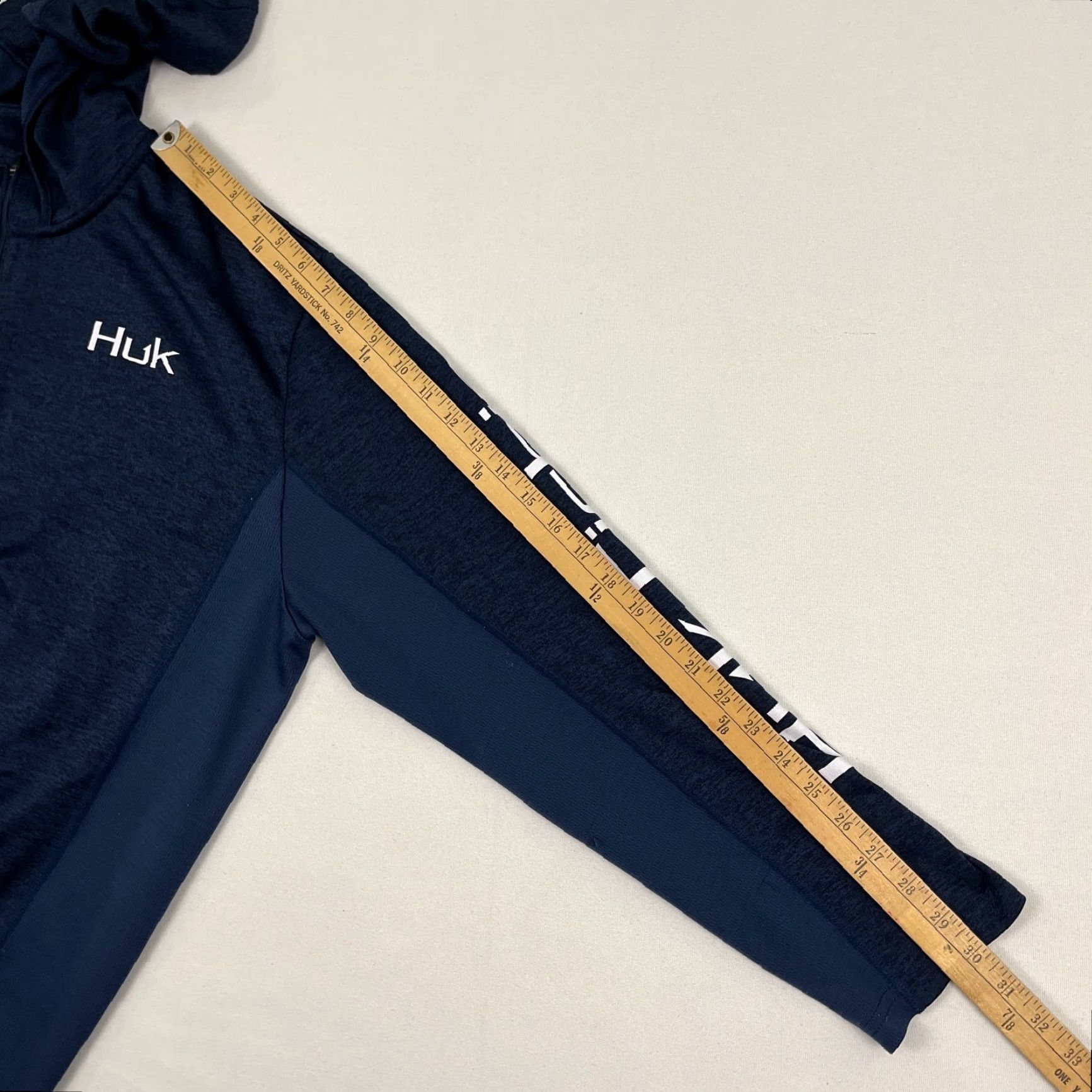 Vintage Huk Icon Coldfront Hoodie Mens 2XL Blue Performance Fishing Quarter Zip Pullover Jacket Size US XXL / EU 58 / 5 - 7 Thumbnail