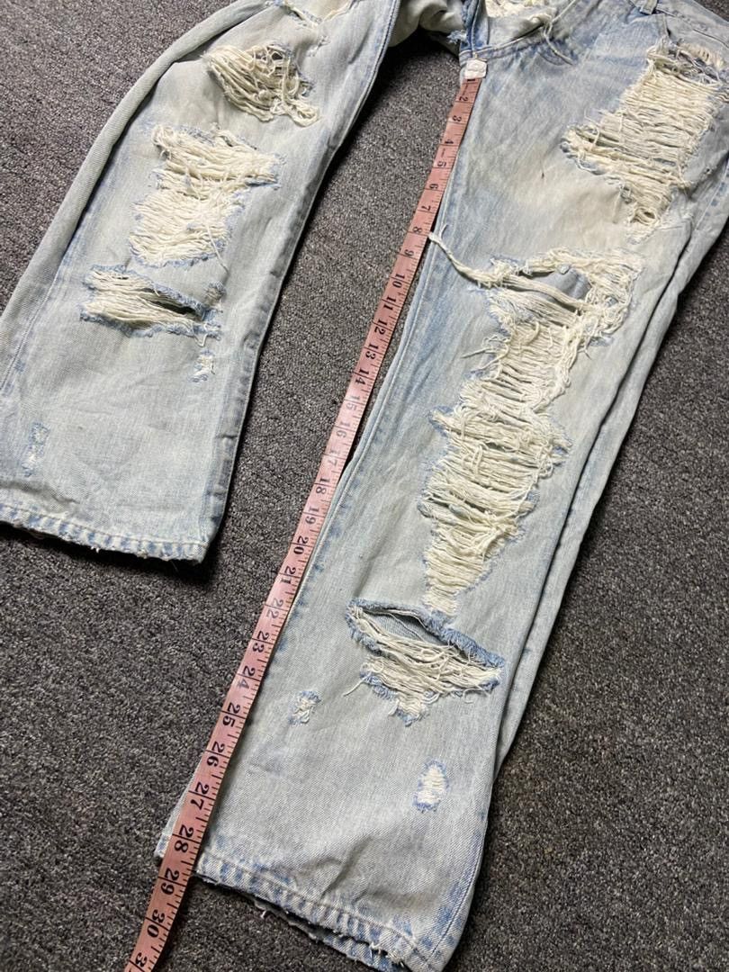 Japanese Brand RNA Alternative Syndrom Ripped Jeans (143) Size US 32 / EU 48 - 5 Thumbnail